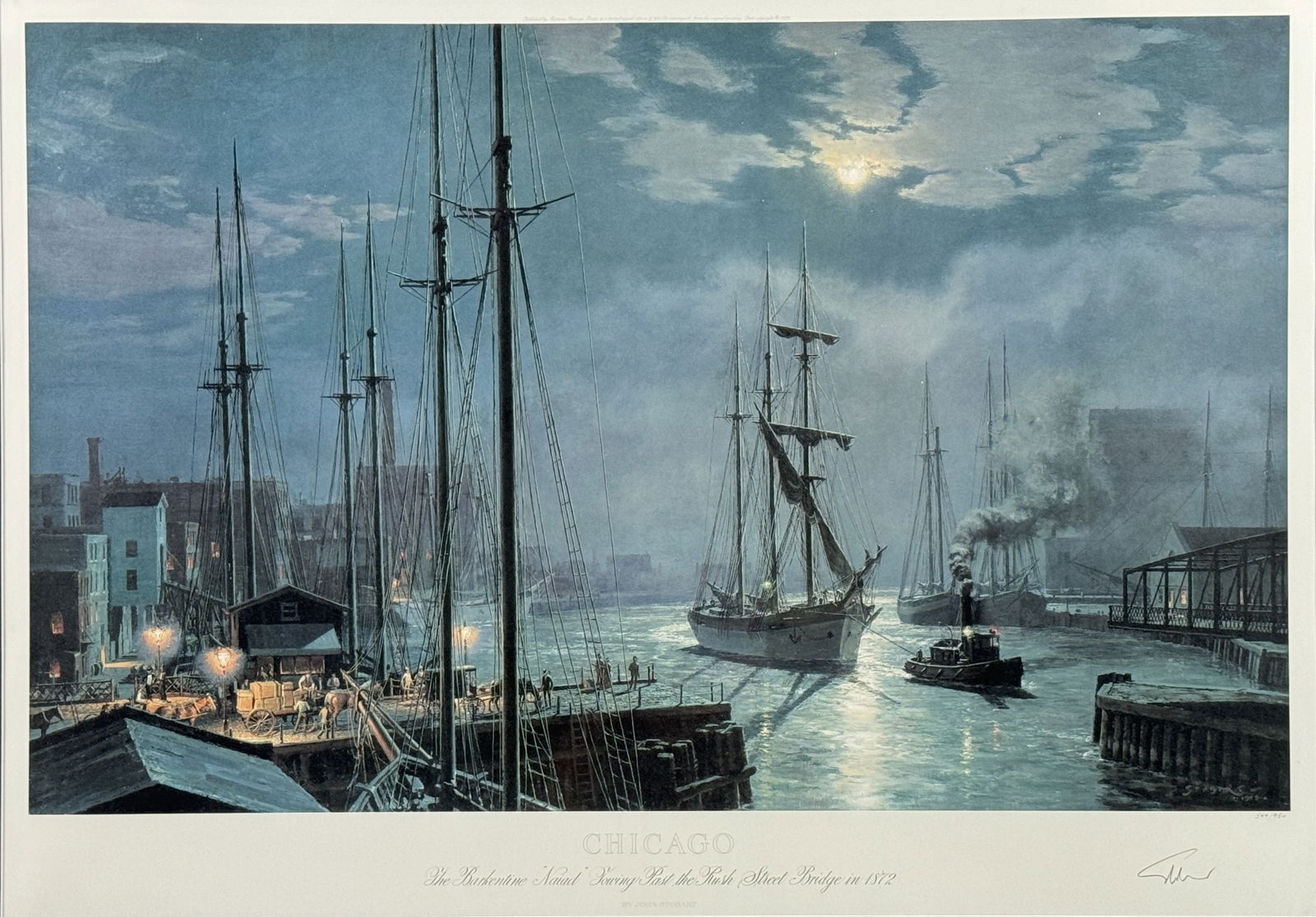 John Stobart 'Chicago' Lithograph (1 of 4)