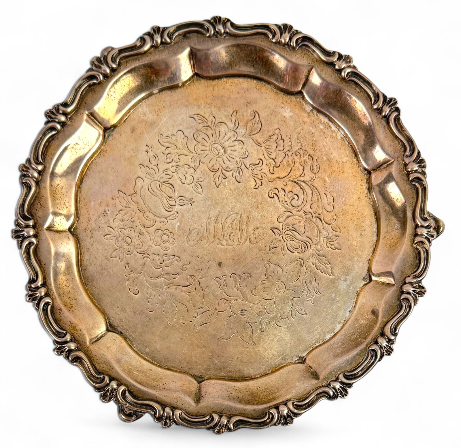 Gregg Hayden & Co Charlston Coin Silver Tray (1 of 4)