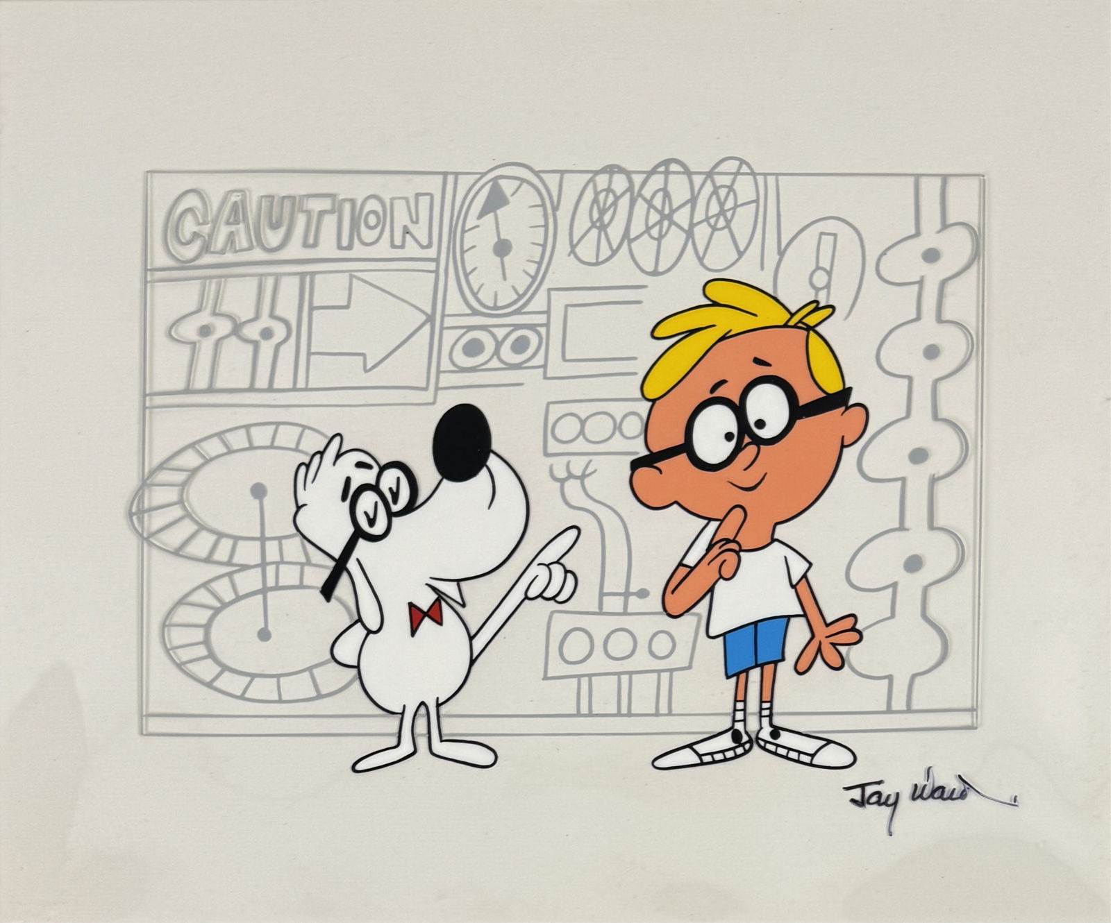 Mr. Peabody & Sherman Hand-Inked Scene Cel (1 of 3)