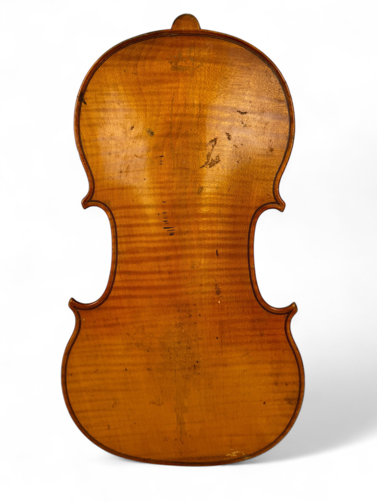Claude Chevrier Antique French Violin Part: Back of this violin piece is marked by Claude Chevrier(1798-1878) of Mirecourt France. Dimensions: 8" x 14 1/2 Condition: Scratches on the front and discoloration, there is glue on the back.