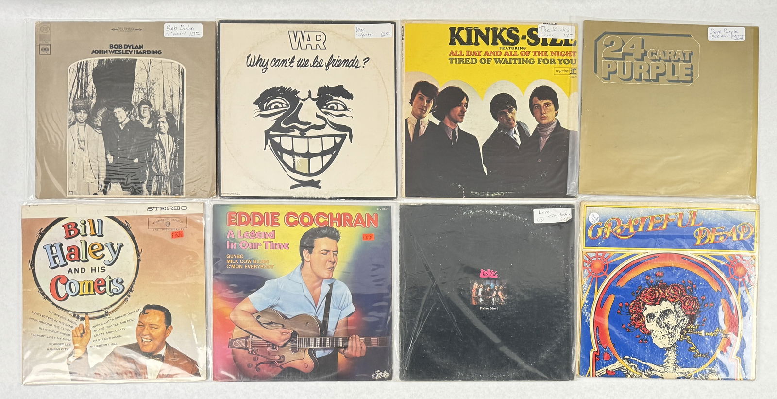 (15) Vintage Vinyl LPs: Eddie Cochran, Cher, Ike & Tina Turner, Bob Dylan & more Condition: most appear to be in good vintage condition