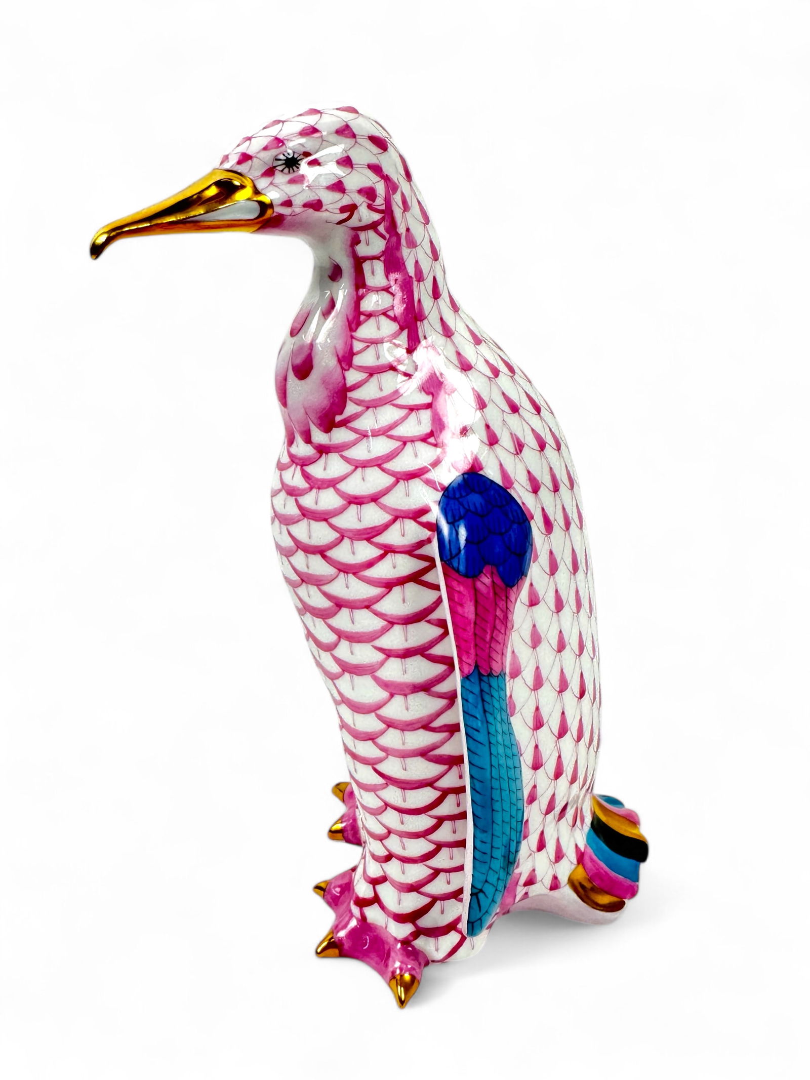 Herend Pink Penguin Porcelain Figurine (1 of 5)