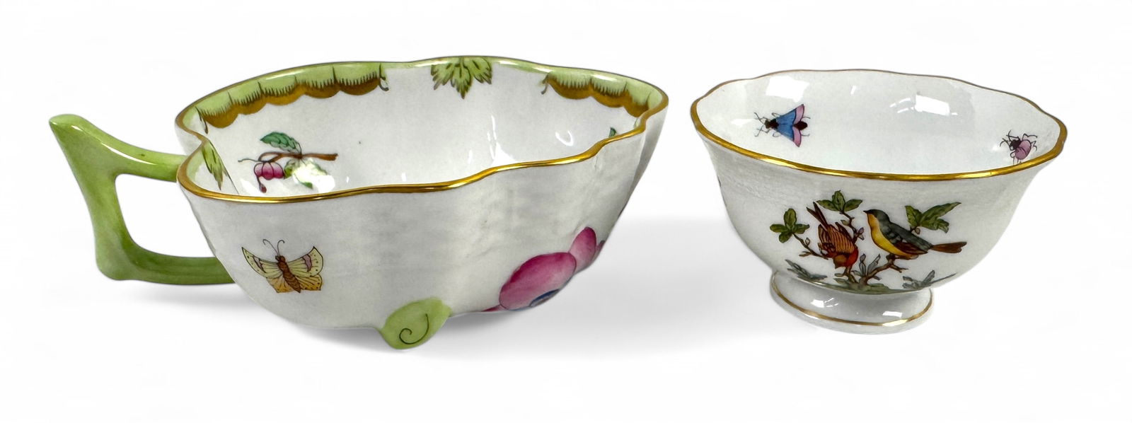 (2) Herend Hand Painted Porcelain Dishes (1 of 4)