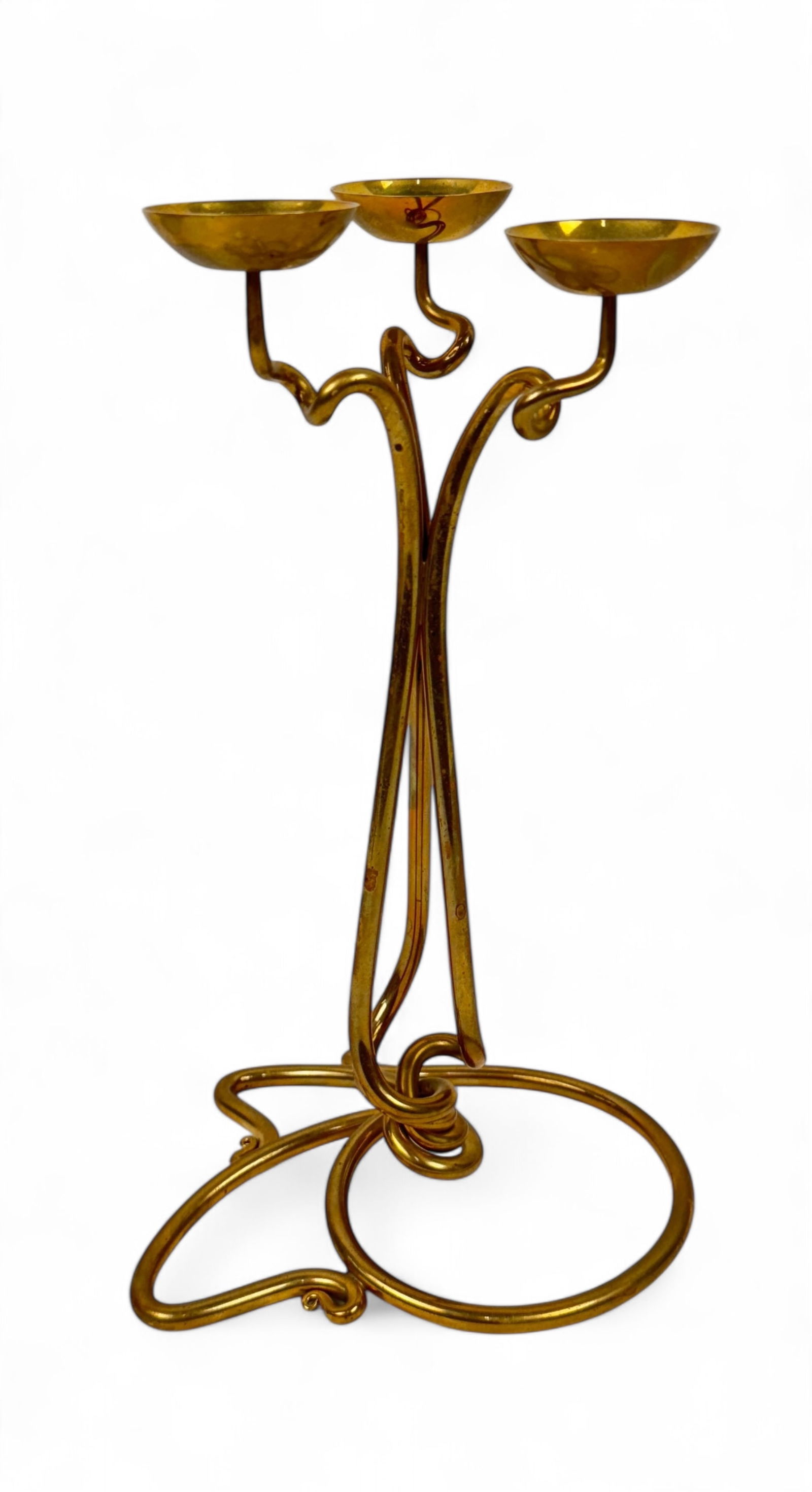 Joe Spoon Brass Art Sculpture Candleholder (1 of 4)