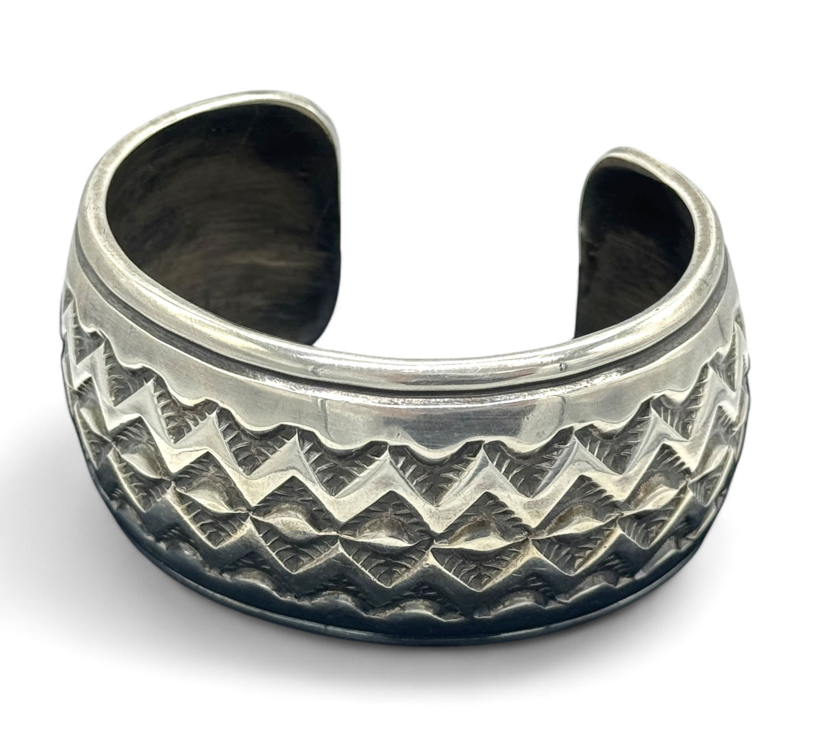 Sterling Silver Navajo Cuff Bracelet (1 of 5)