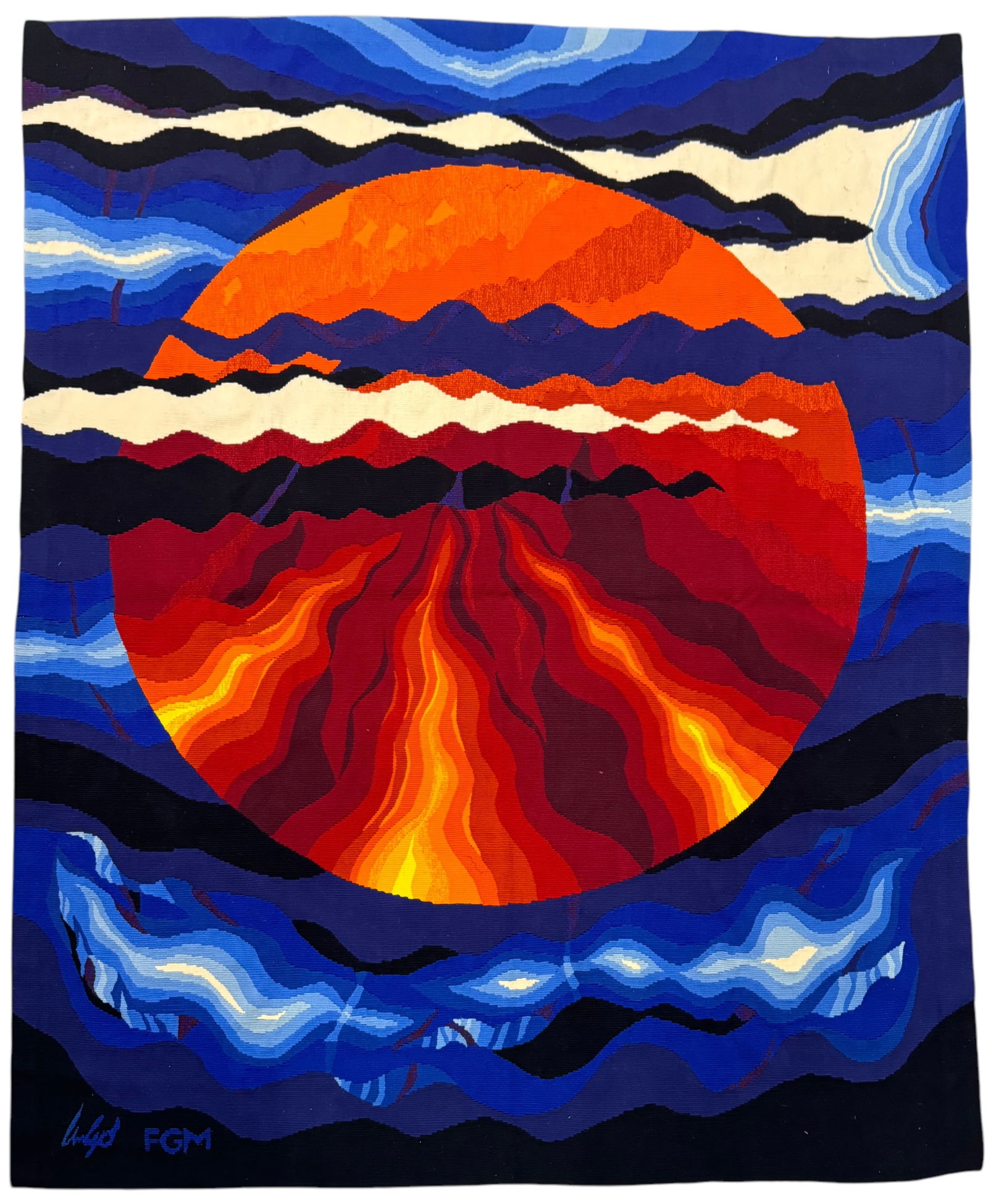 Dirk Holger "Moon & Water" Tapestry (1 of 3)