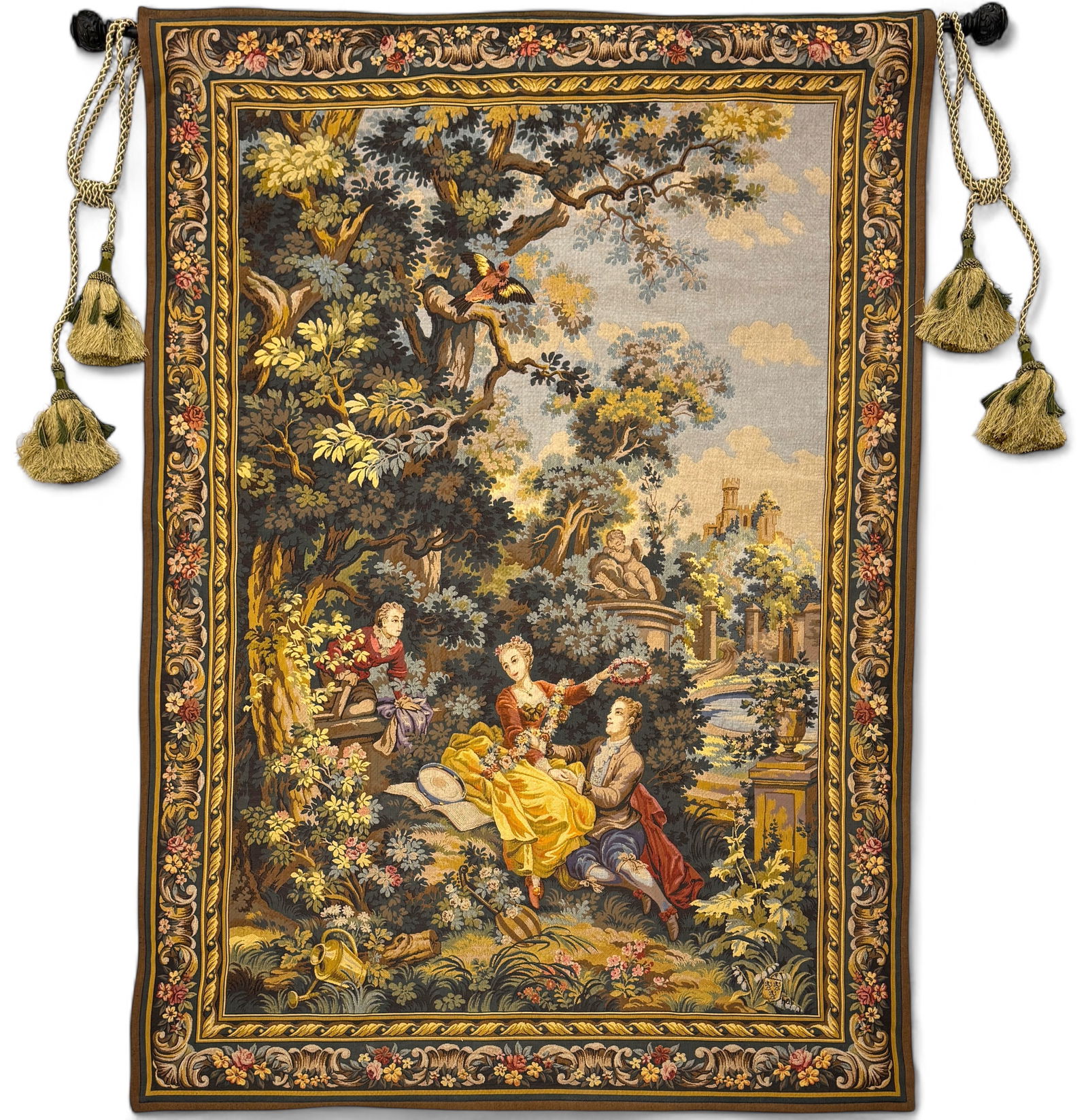Large Aubusson Style French Halluin Tapestry (1 of 6)