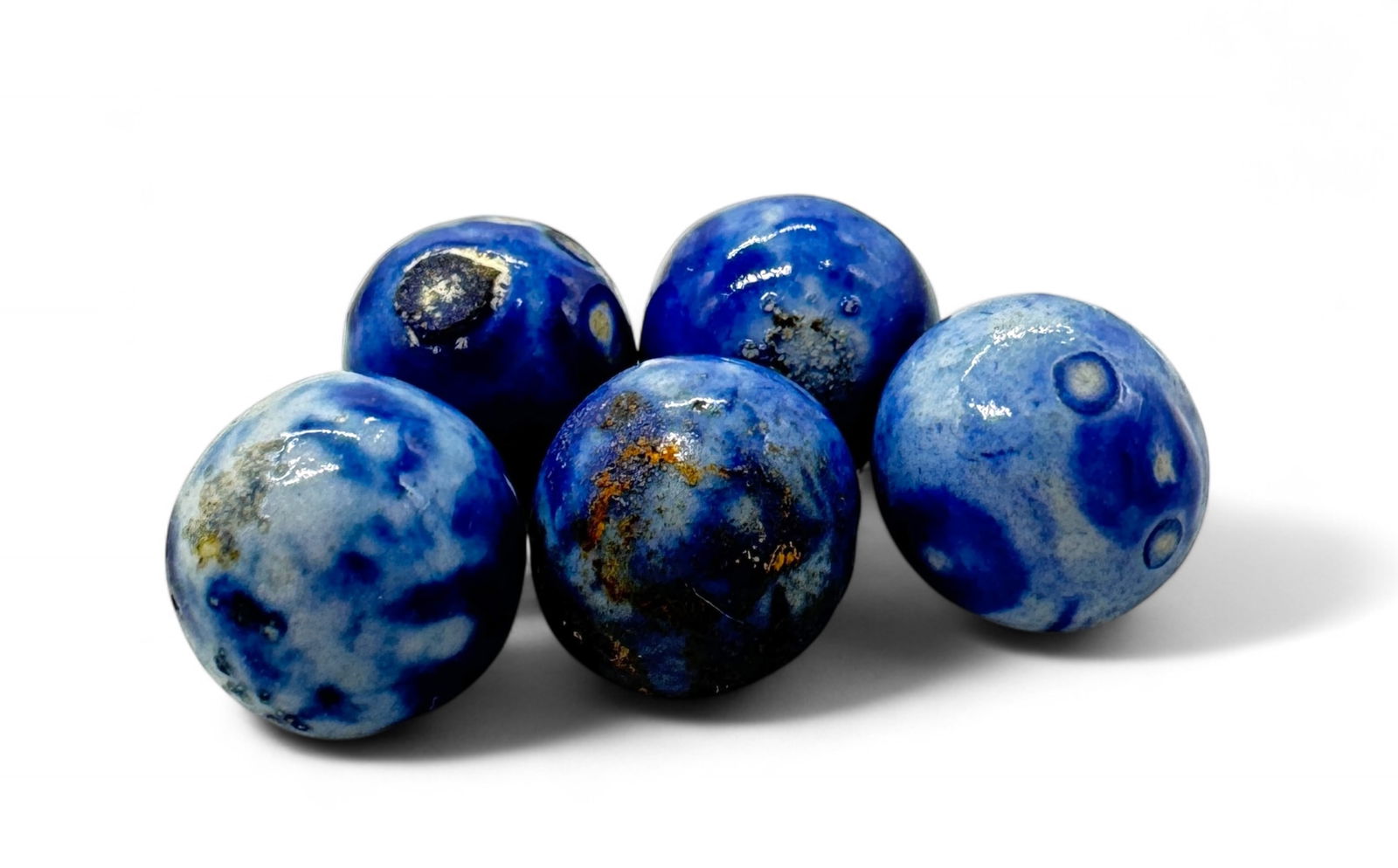 (5) Vintage Crockery Or Bennington Marbles (1 of 3)