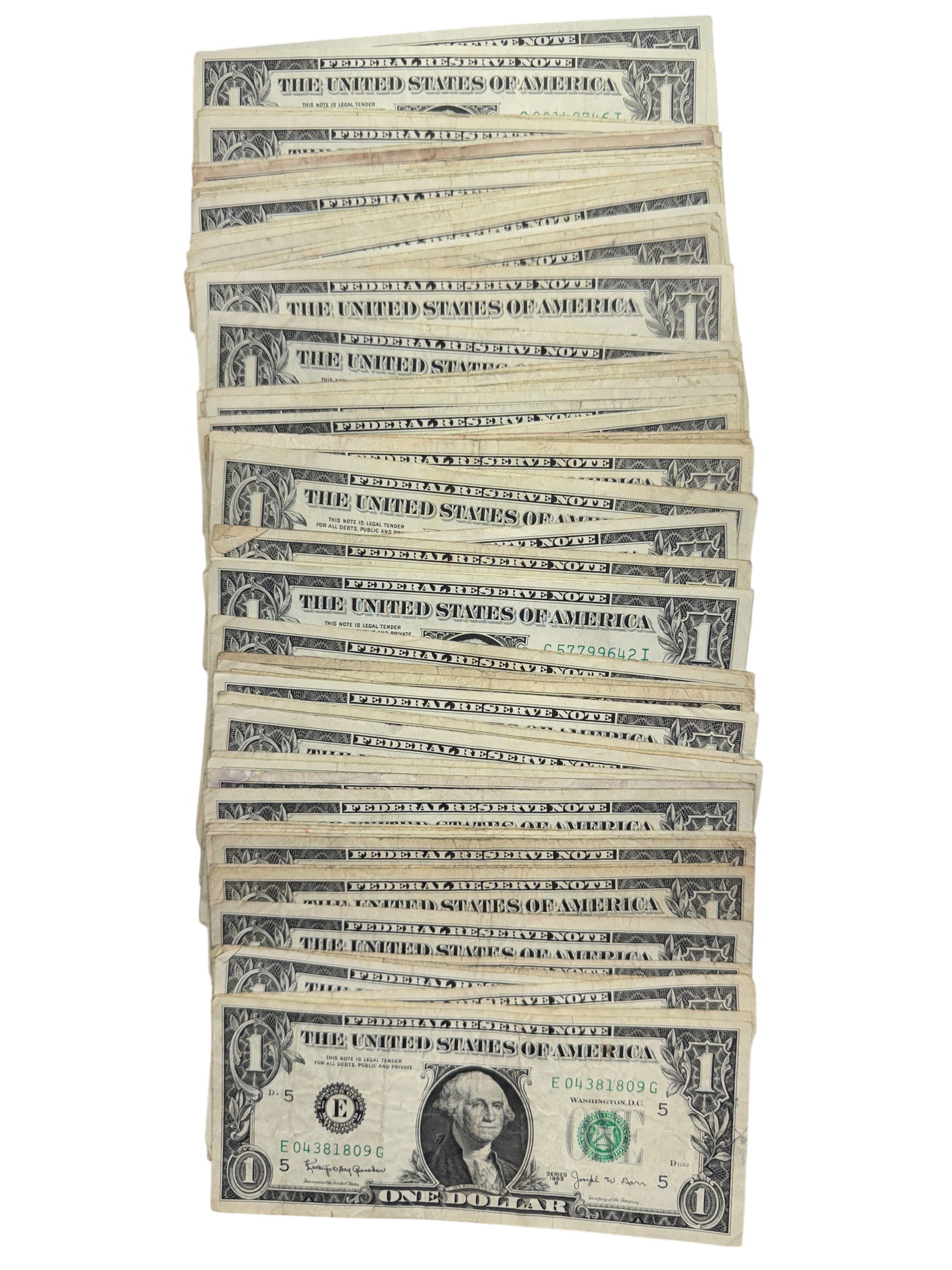 (110) Series 1963 B Joseph Barr One Dollar Notes (1 of 2)