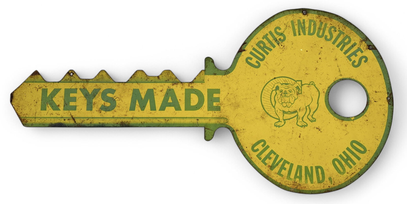 Vintage Curtis Industries "Keys Made" Metal Sign (1 of 3)