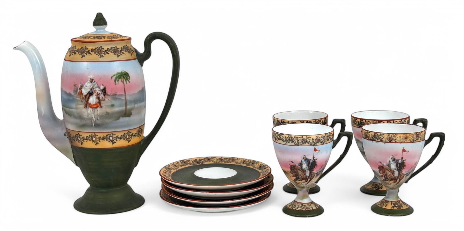 Royal Bayreuth China Scenic Chocolate Set (1 of 9)