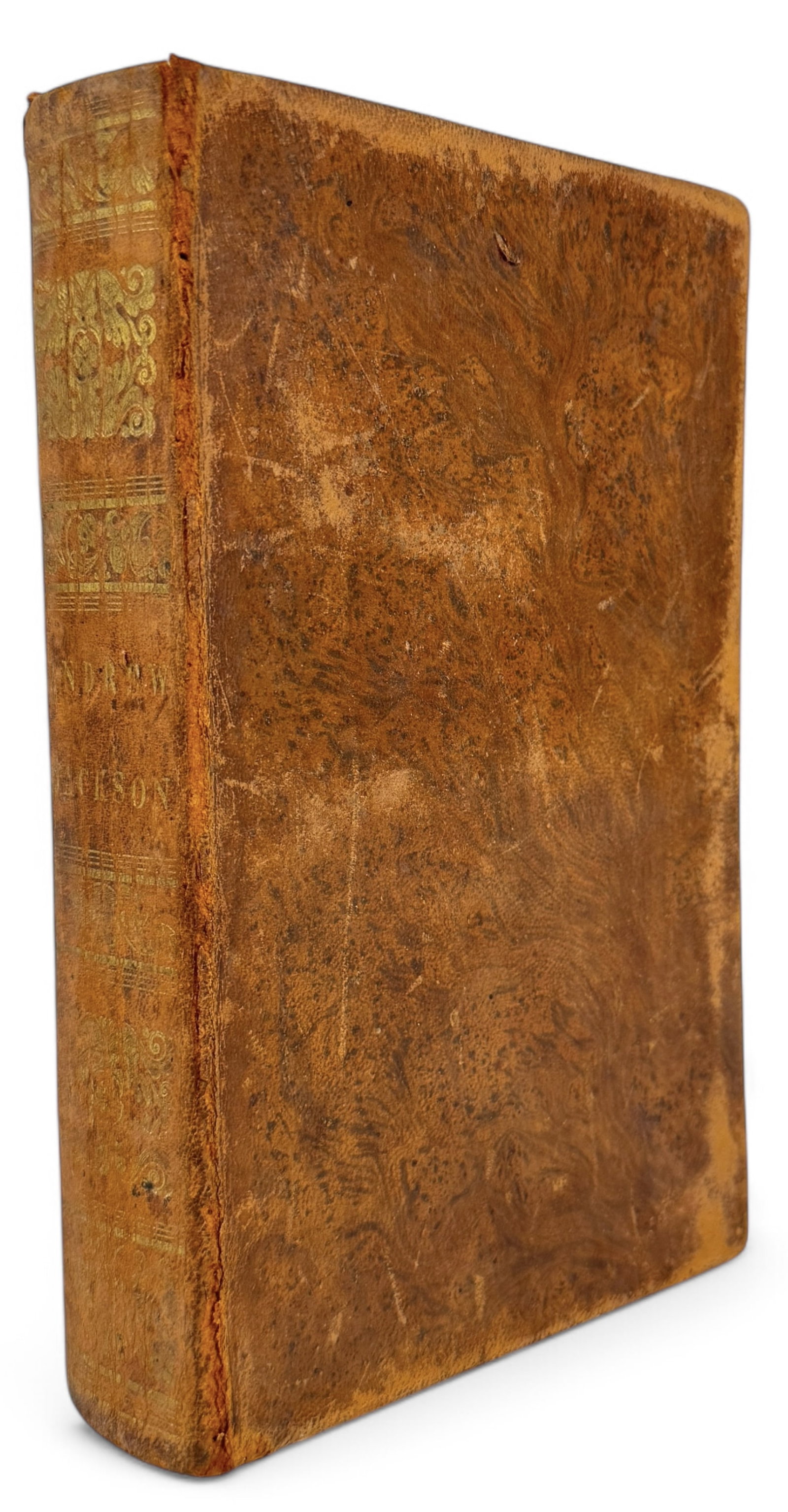 Biography Of Andrew Jackson 1832: Size: 7 1/2" x 4 3/4" Condition: Most pages appear intact and securely bound. Foxing and page discoloration are present. Some wear and minor loss are visible along the covers & edges. Pl