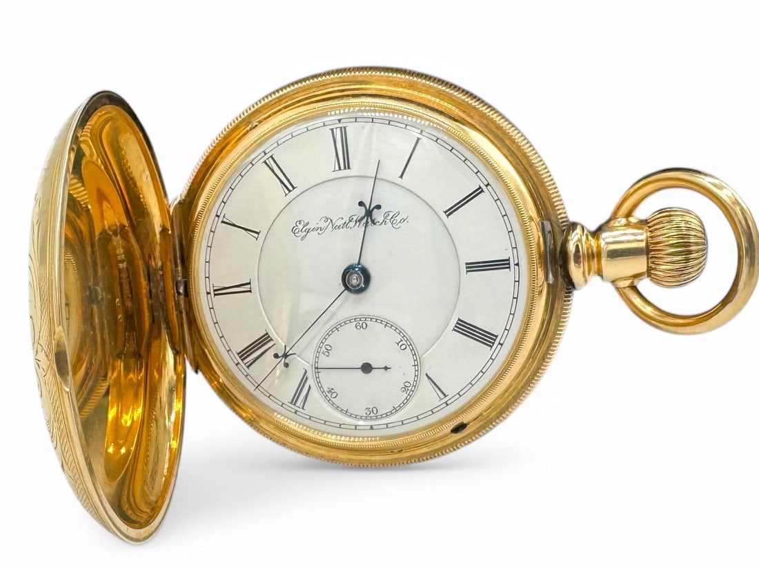 Solid 14K Gold Elgin Natl Co Pocket Watch (1 of 6)