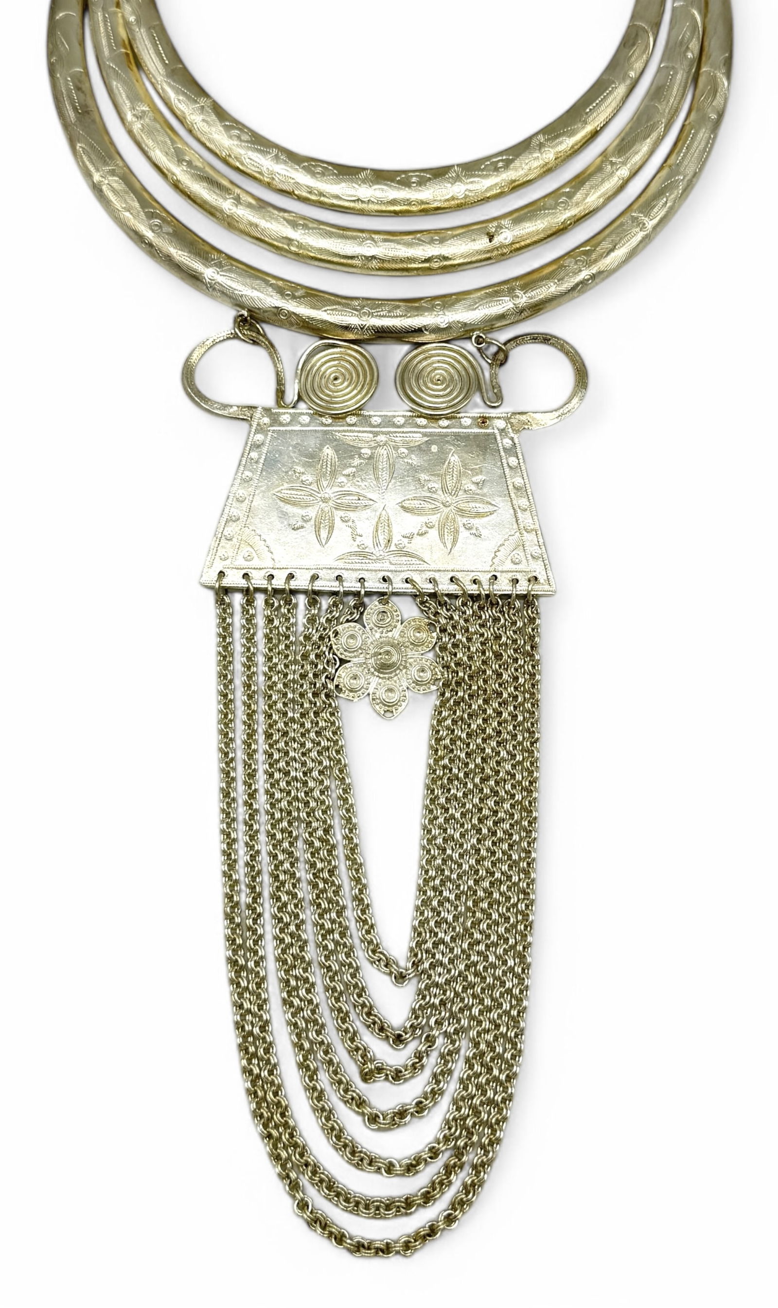 Hmong Miao Tribal Silver Necklace (1 of 4)