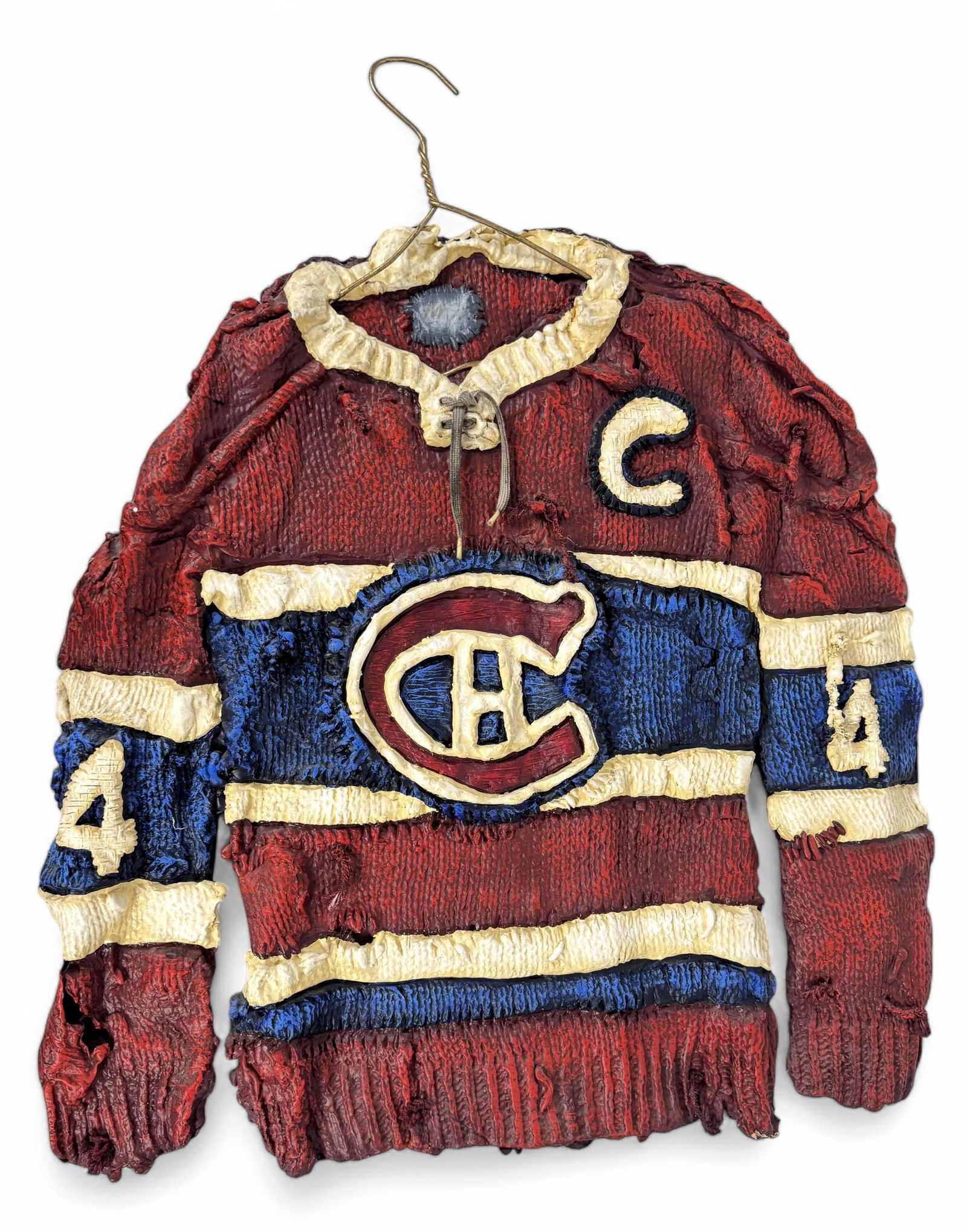 Patrick Amiot Mixed Media Canadians Jersey Sculpture (1 of 3)