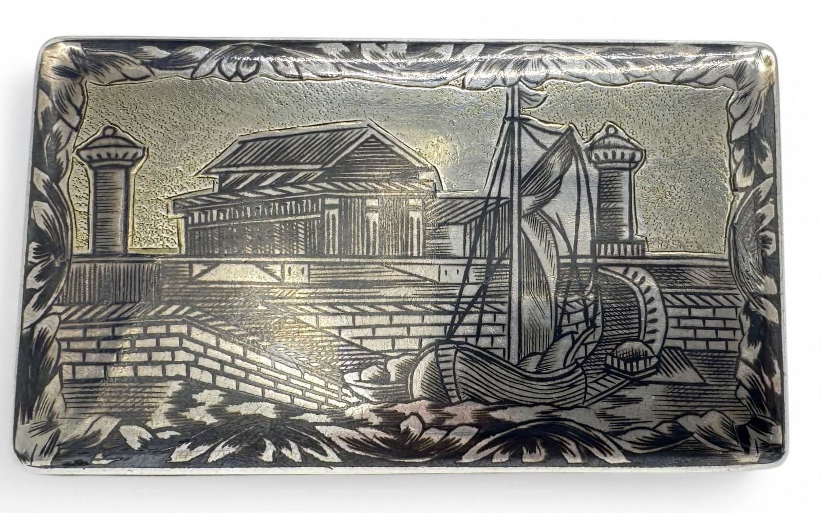 Antique Russian Silver Snuff Tobacco Box (1 of 7)