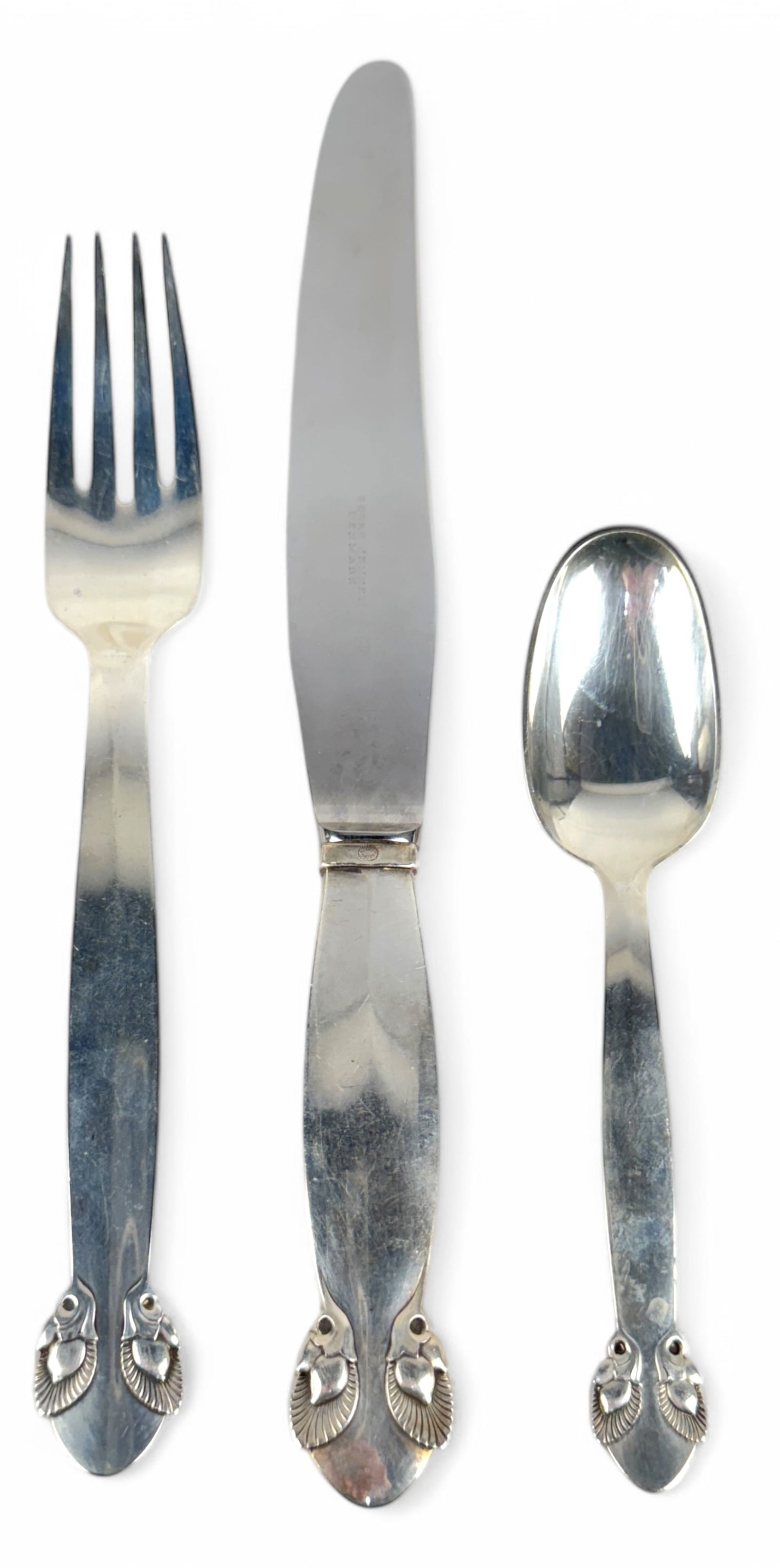 (36pc) Georg Jensen "Bittersweet" Sterling Flatware Set (1 of 7)