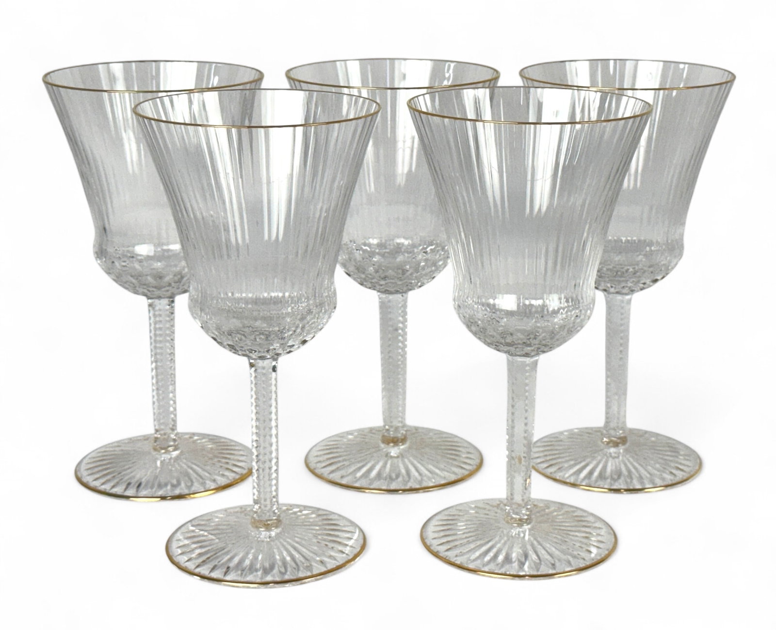 (5) St. Louis Apollo Gold Continental Goblets (1 of 4)
