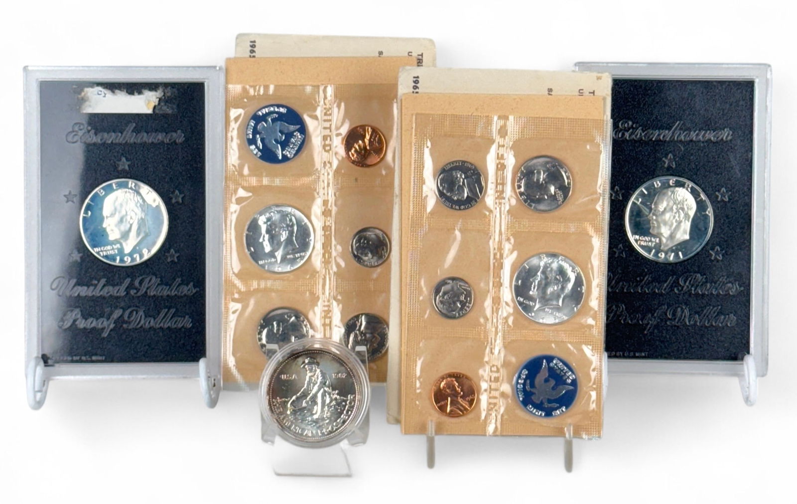 1965 Proof Sets, Eisenhower Dollars & One Troy Ounce (1 of 6)