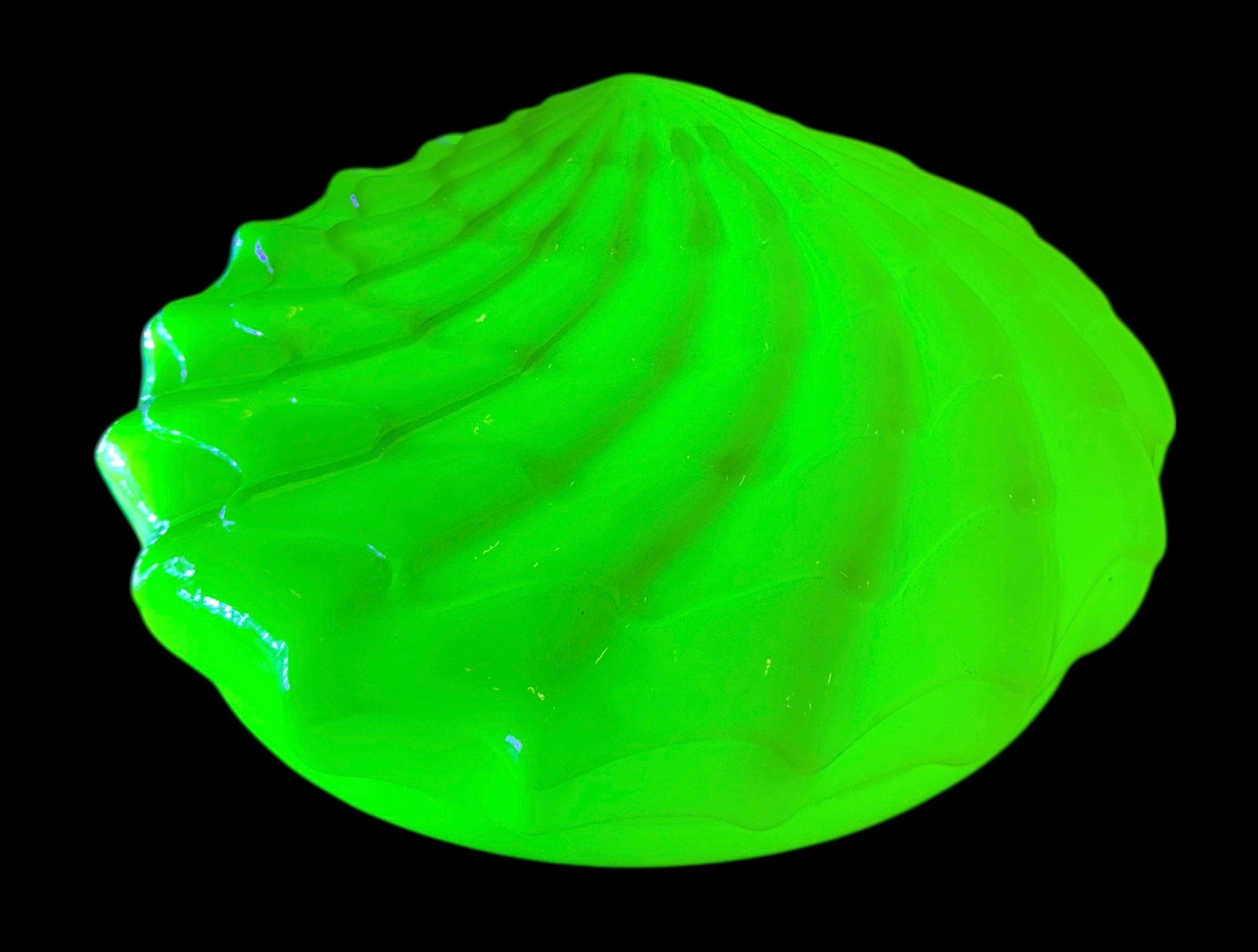 Large Vaseline Glass Ceiling Light Fixture Shade (1 of 5)