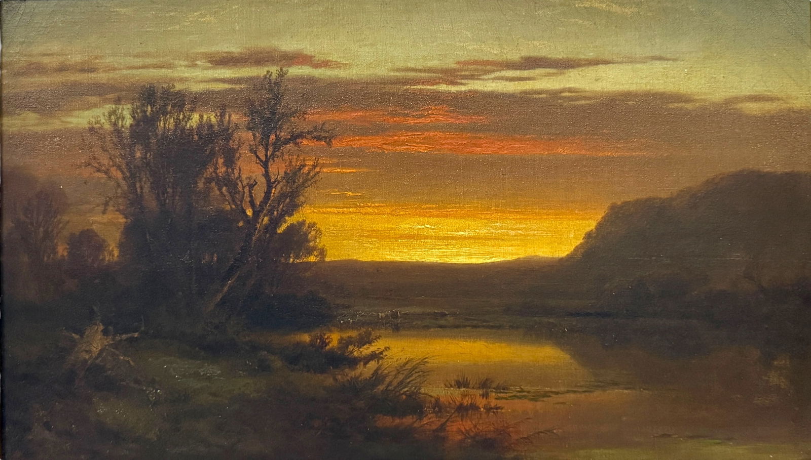 William Hart 'Calm Waters' Oil Painting On Canvas (1 of 11)