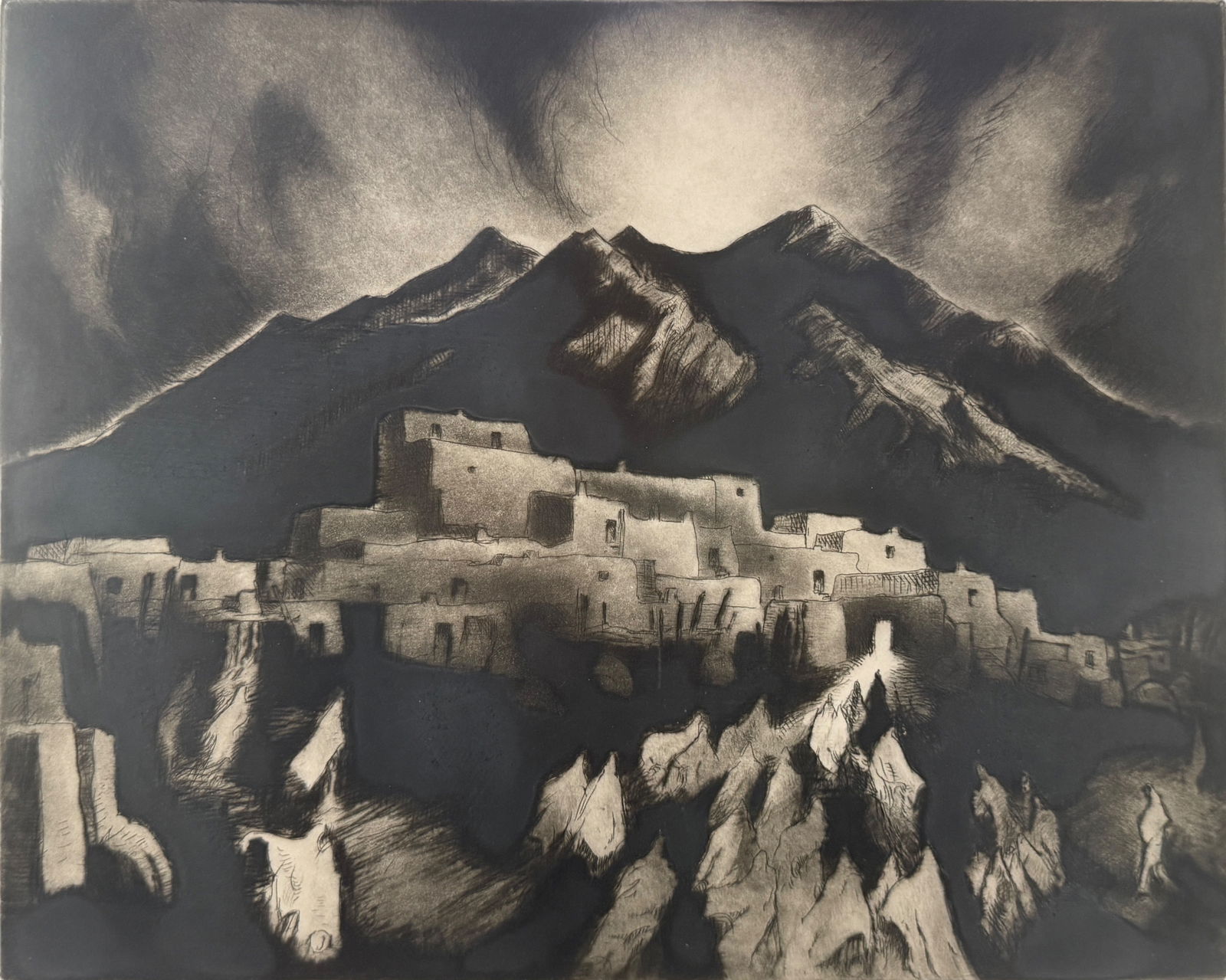 Gene Kloss "To A Wedding In North House" Etching (1 of 8)