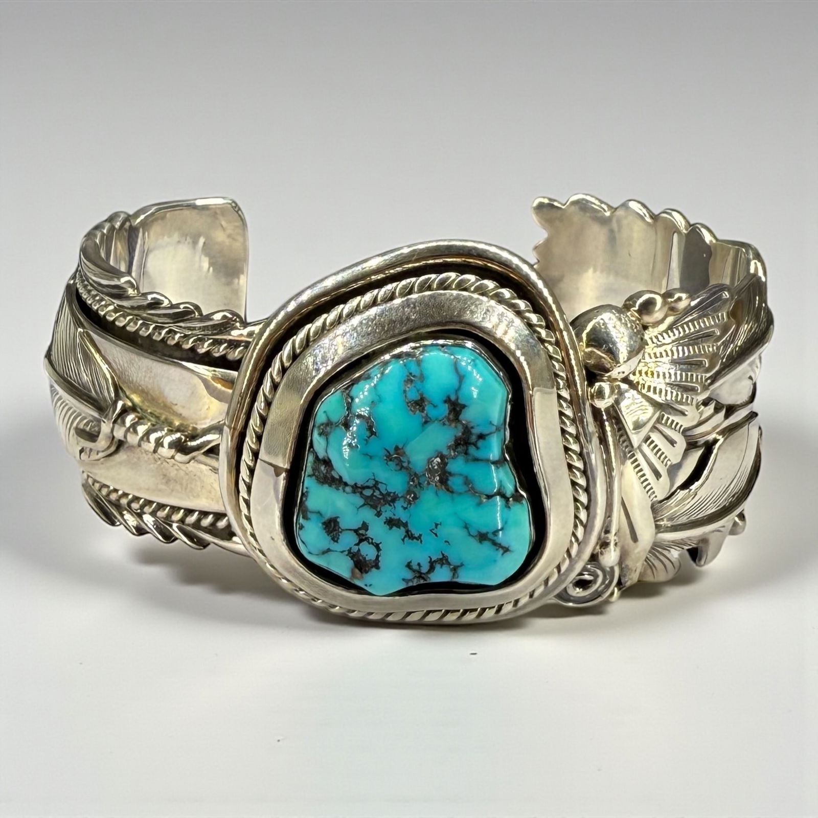 Ben Begaye Sterling Silver Turquoise Cuff Bracelet (1 of 6)