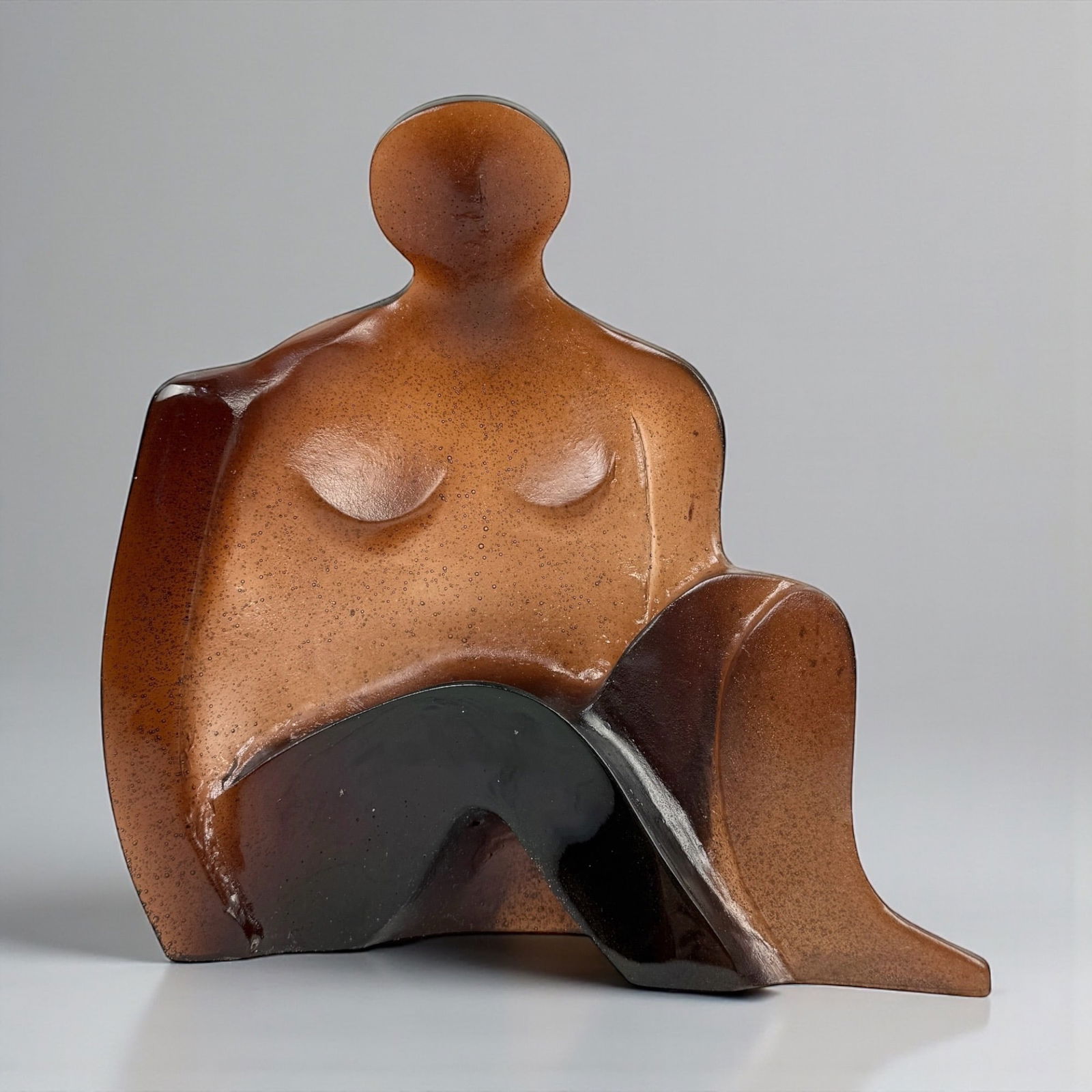 Jean-Pierre Demarchi For Daum "Meditation" Pate De Verre: Relief molded artist signature & DAUM on back side Dimensions: 11 1/4"T x 11"W x 2 1/4"D Edition: 153/200 Condition: Natural flaws on the front that appear as flea bites