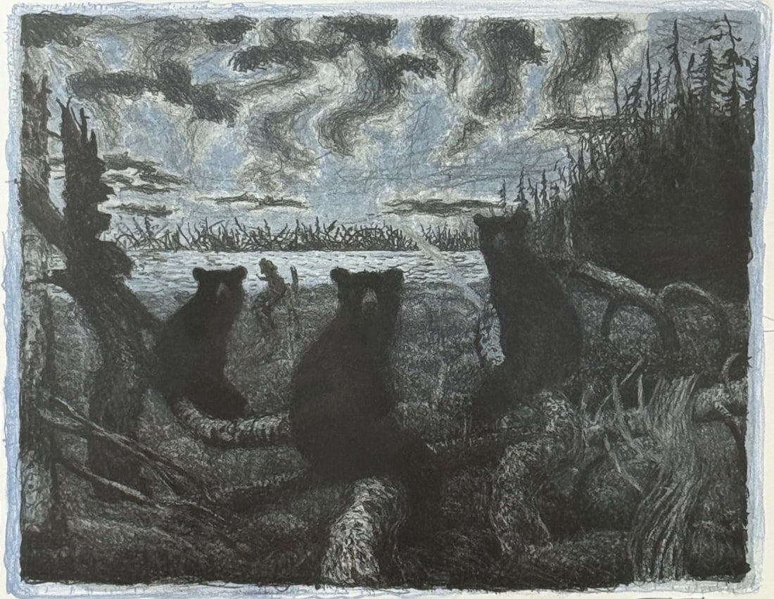 Tom Uttech "Bear Walking" Lithograph (1 of 8)