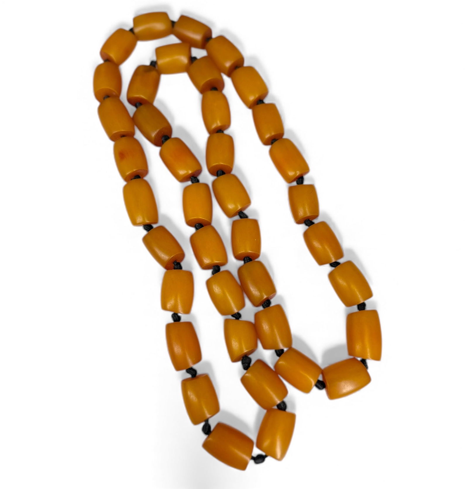 Vintage Bakelite Prayer Beads: Length: 34" Weight: 140g Condition: Very good.