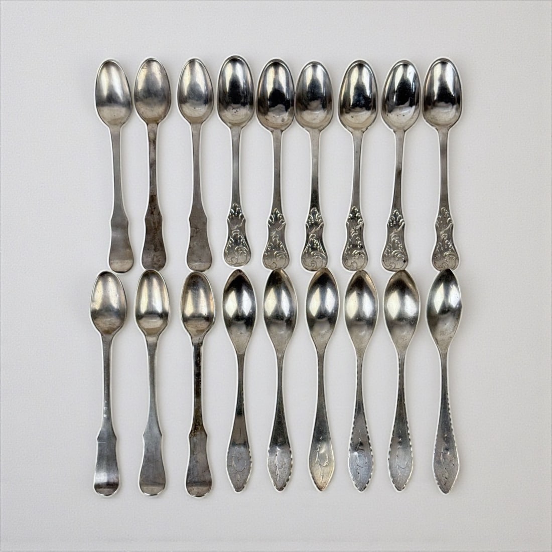 (18pc) Assorted Coin Silver Small Spoons (1 of 7)