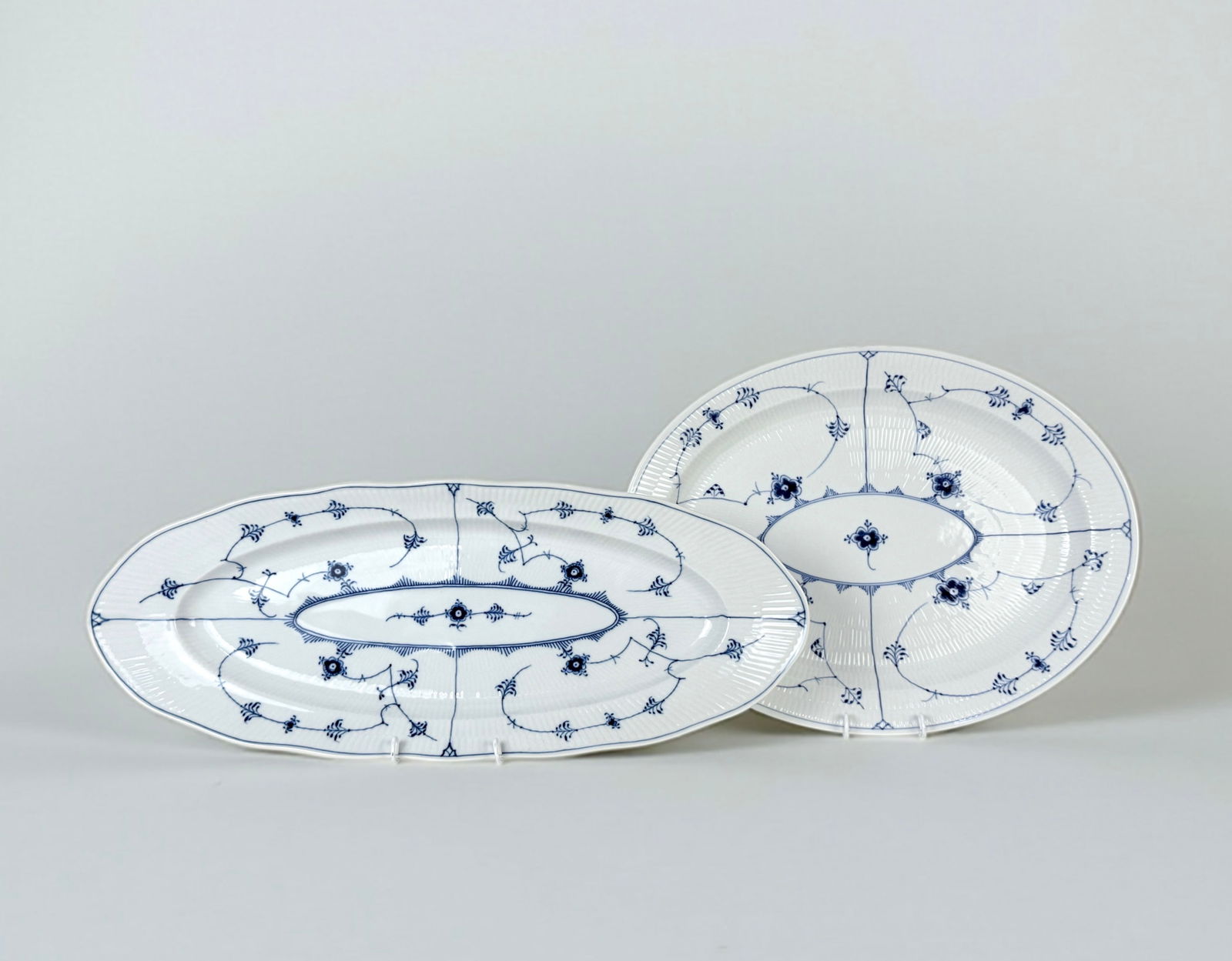 (2pc) Royal Copenhagen Blue Fluted Serving Platters (1 of 7)