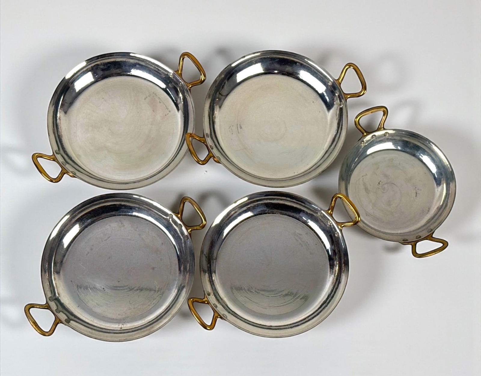 (5) Mauviel Round Copper Clad Pans (1 of 5)