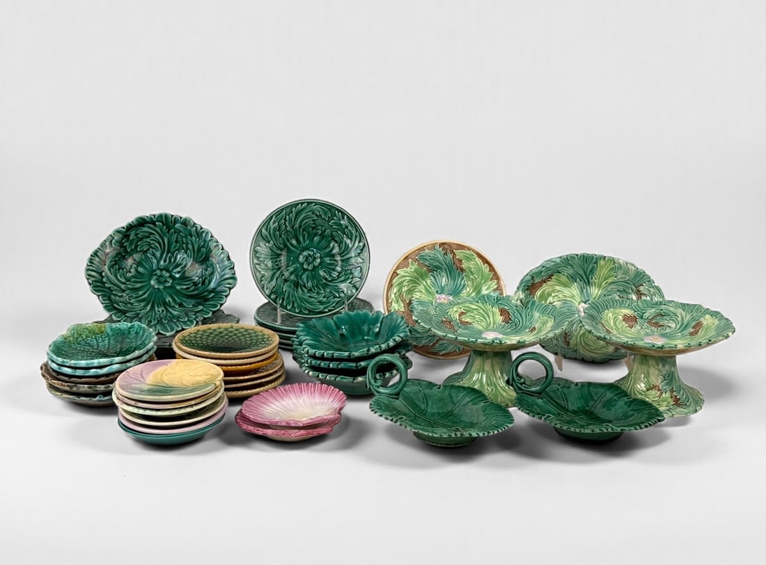 Group of Majolica Trinket Trays (1 of 20)