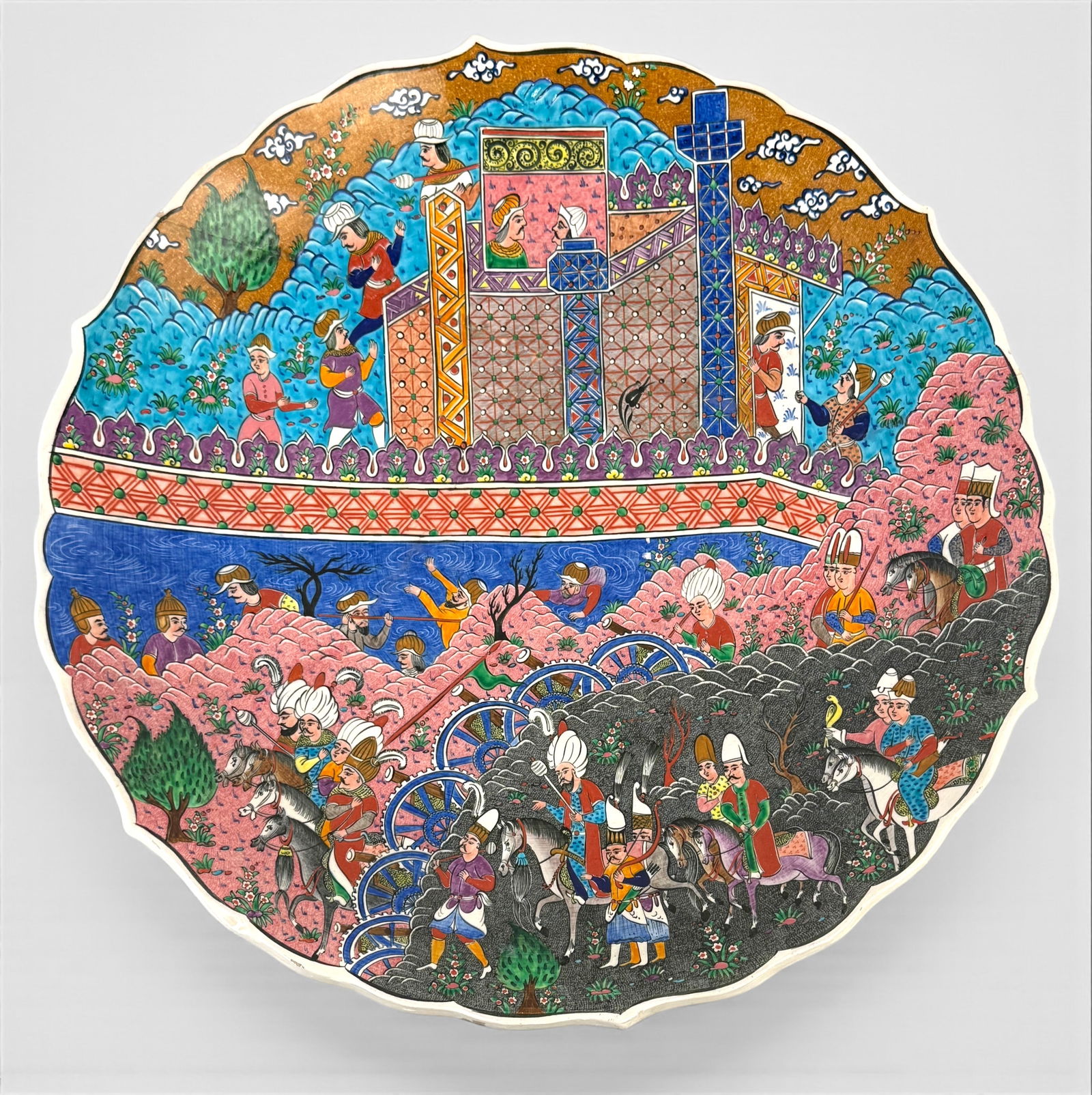 Saim Kolhan Hand-Painted Turkish Ceramic Charger (1 of 4)