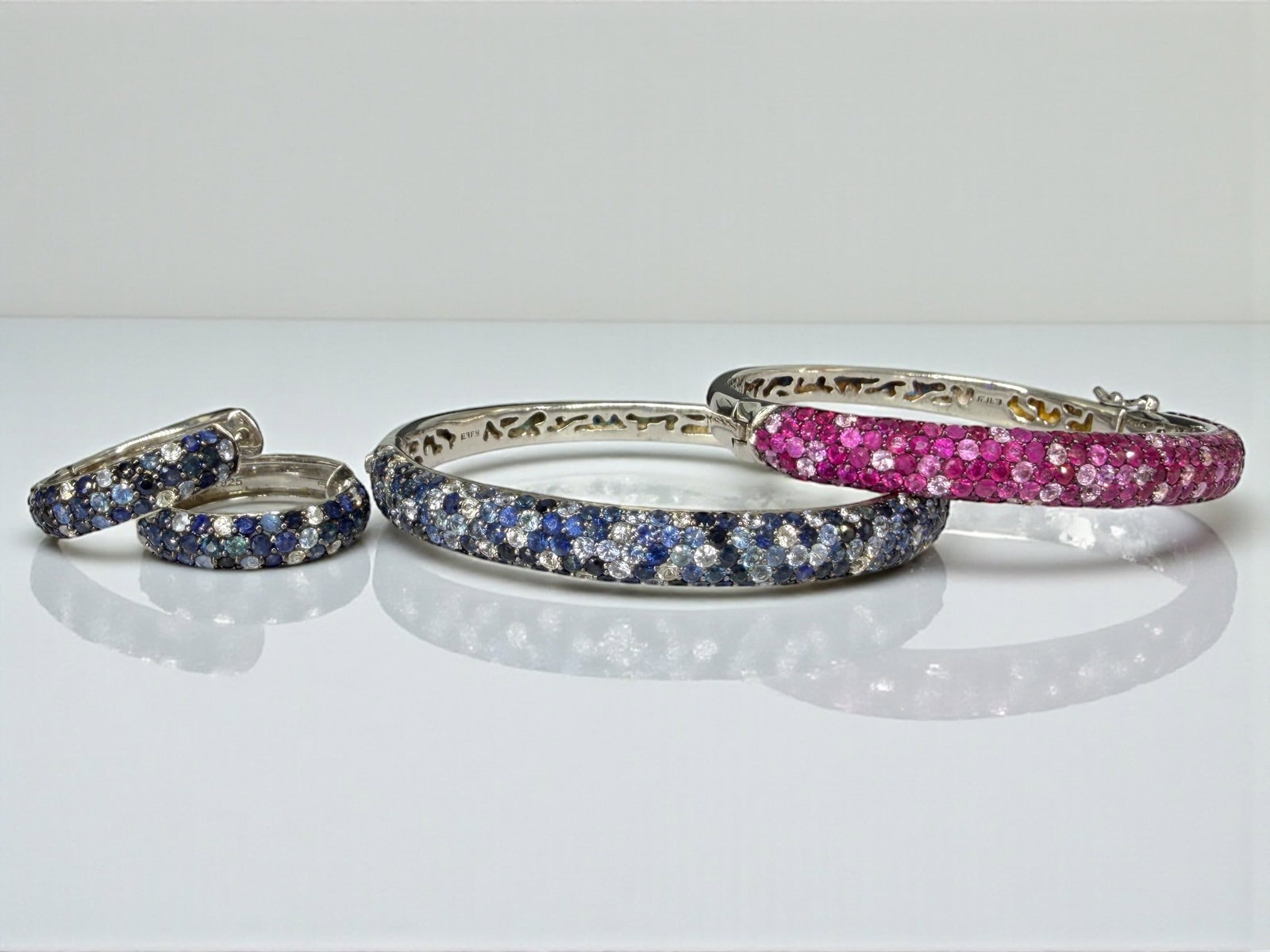(2) Effy Sterling Bracelets & a Pair of Earrings (1 of 3)