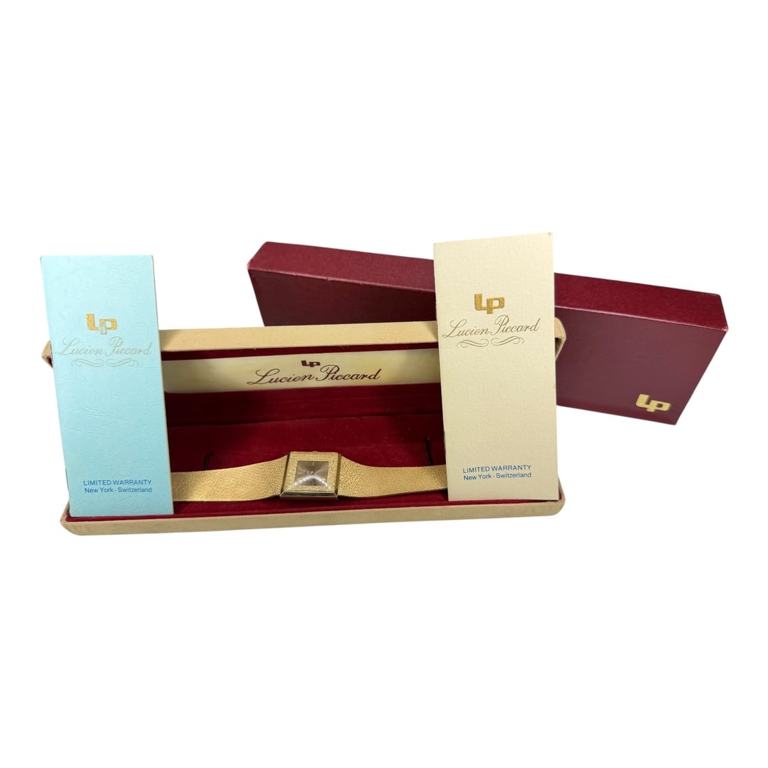 14K Solid Gold Lucien Piccard Watch - 5