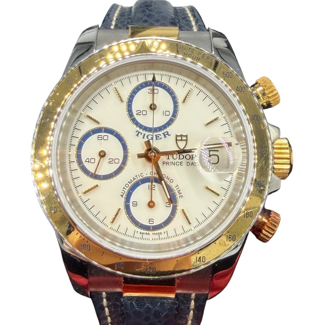 Tudor Prince "Tiger" Automatic Date 40mm Chronograph 18K & Stainless (1 of 4)