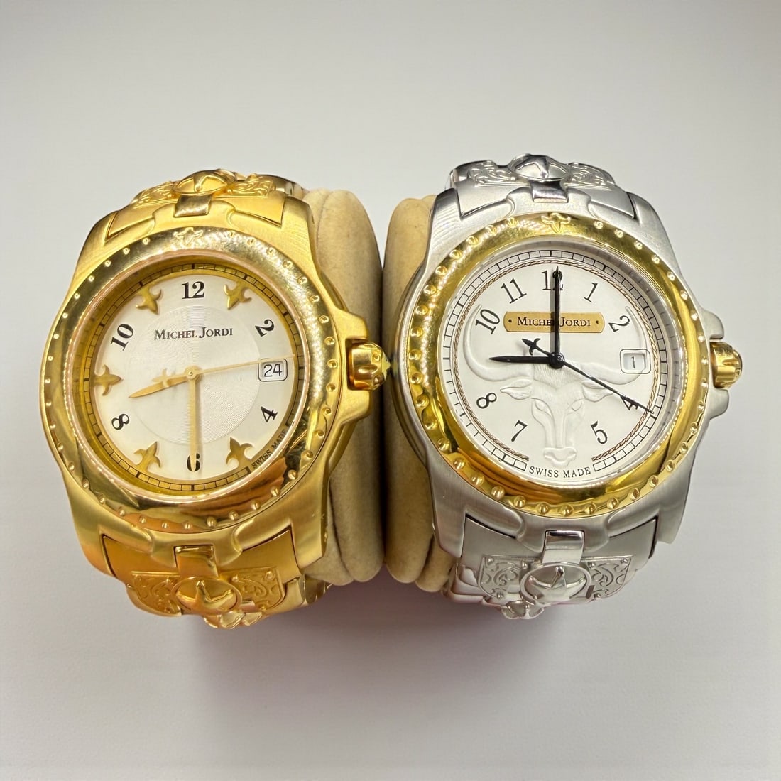 (2) Michel Jordi Stainless & Gold-Tone Quartz Swiss Watches (1 of 4)