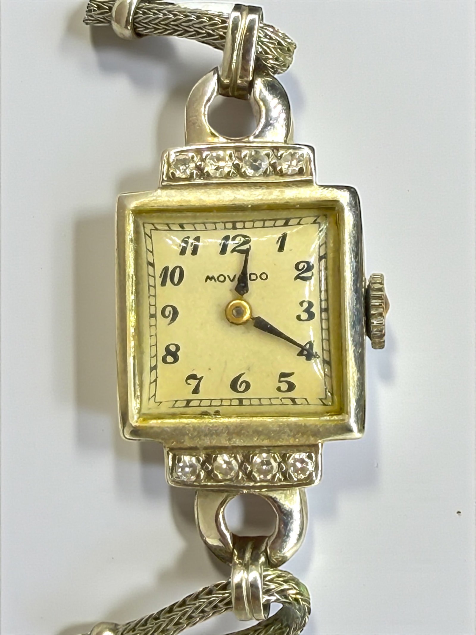 14k Gold & Diamond Ladies Movado Watch (1 of 3)