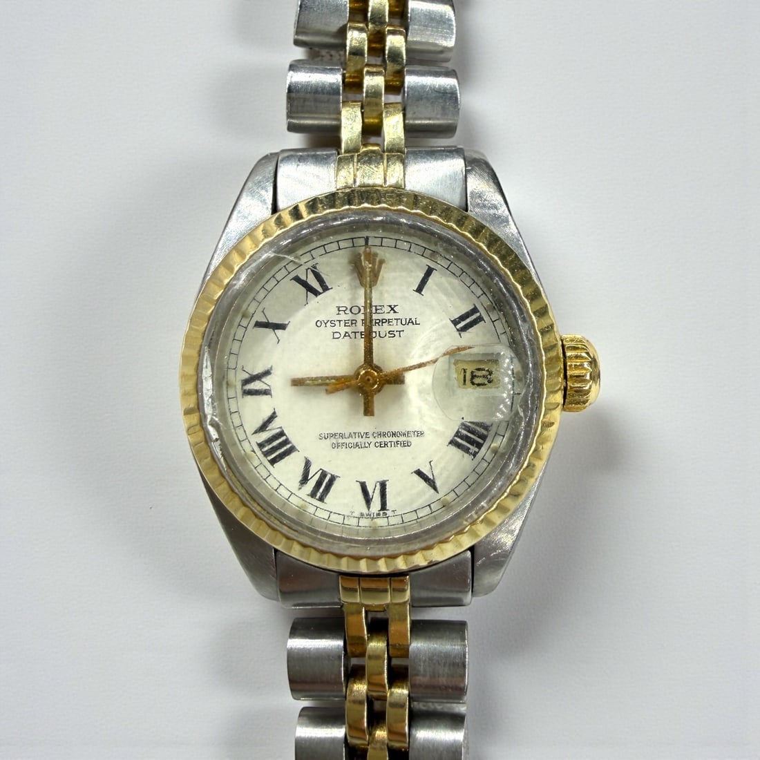 Rolex Datejust Stainless Steel Gold 28mm Ladies Watch (1 of 3)
