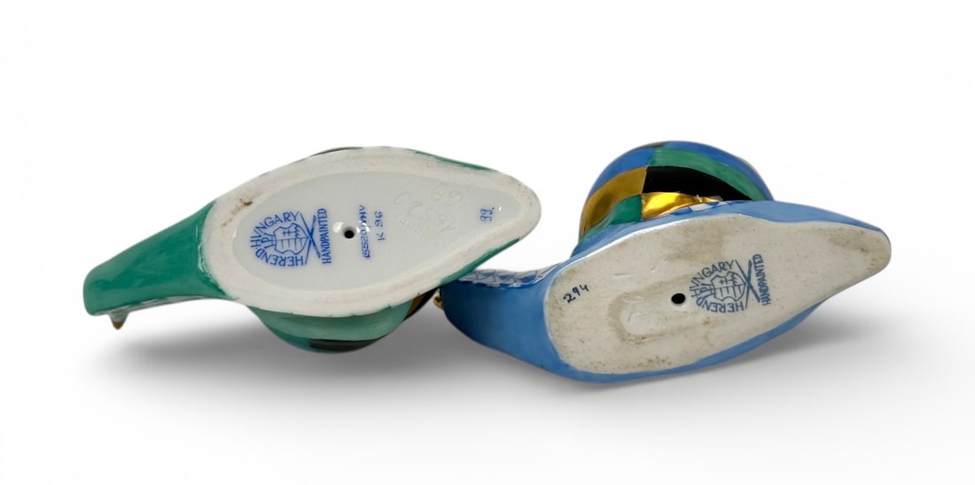 (2) Herend Fishnet Snails - 4