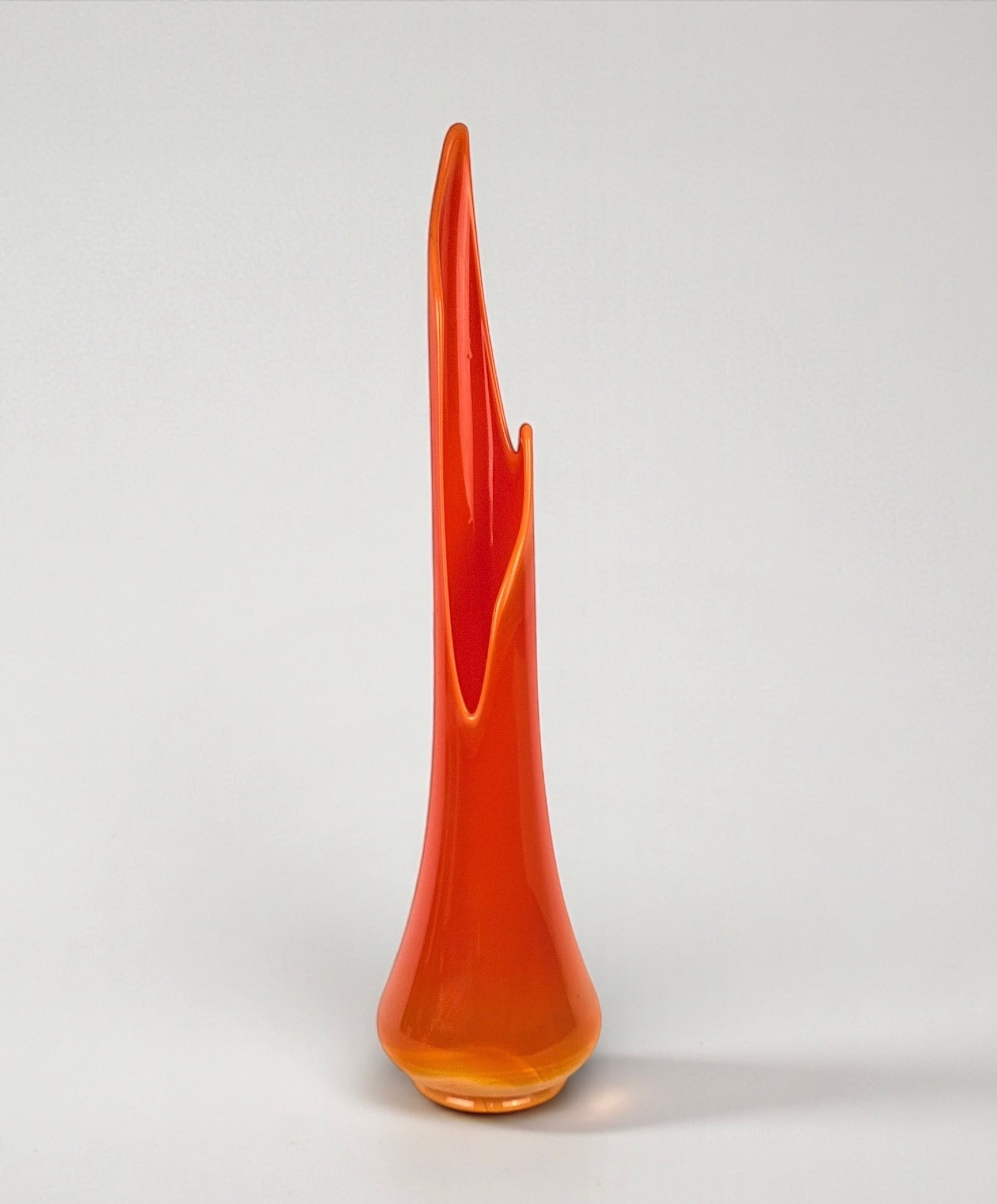 Orange Swung Glass Vase (1 of 4)