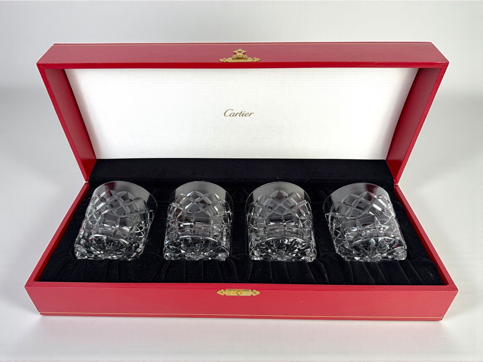 (4) Cartier Lead Crystal Whiskey Tumblers (1 of 3)
