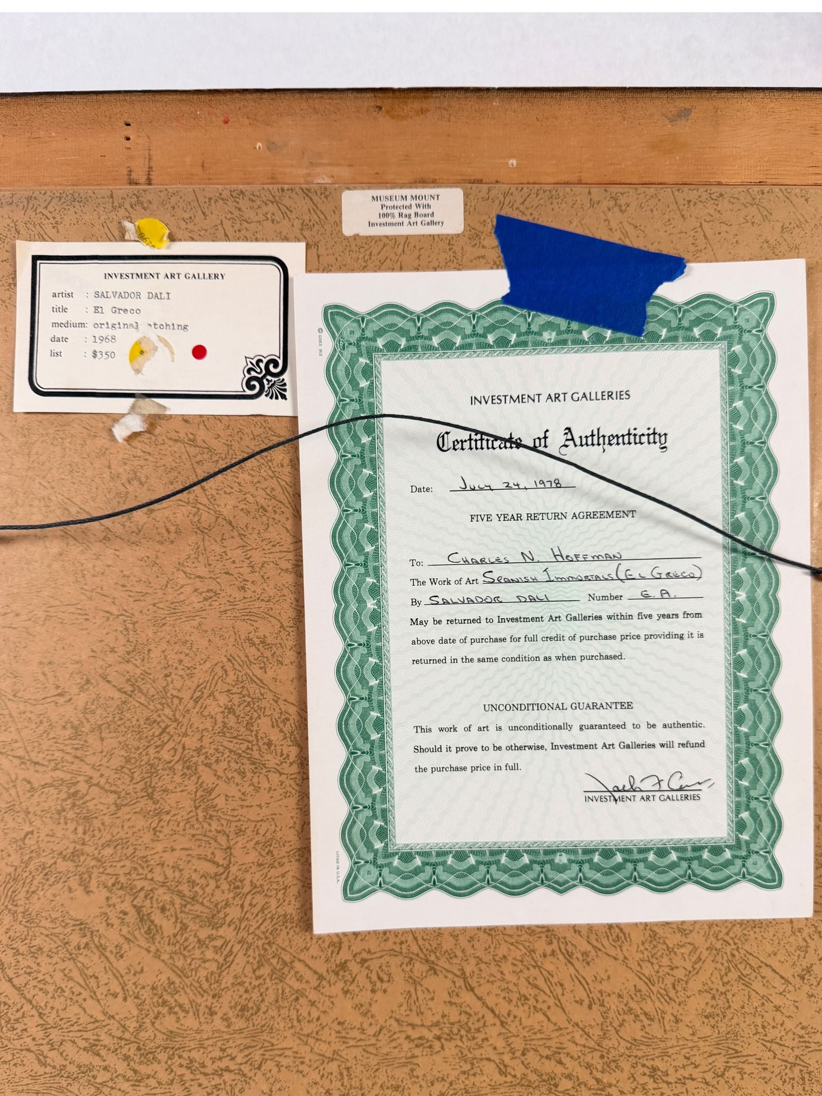 After Dali "El Greco" Etching - 4