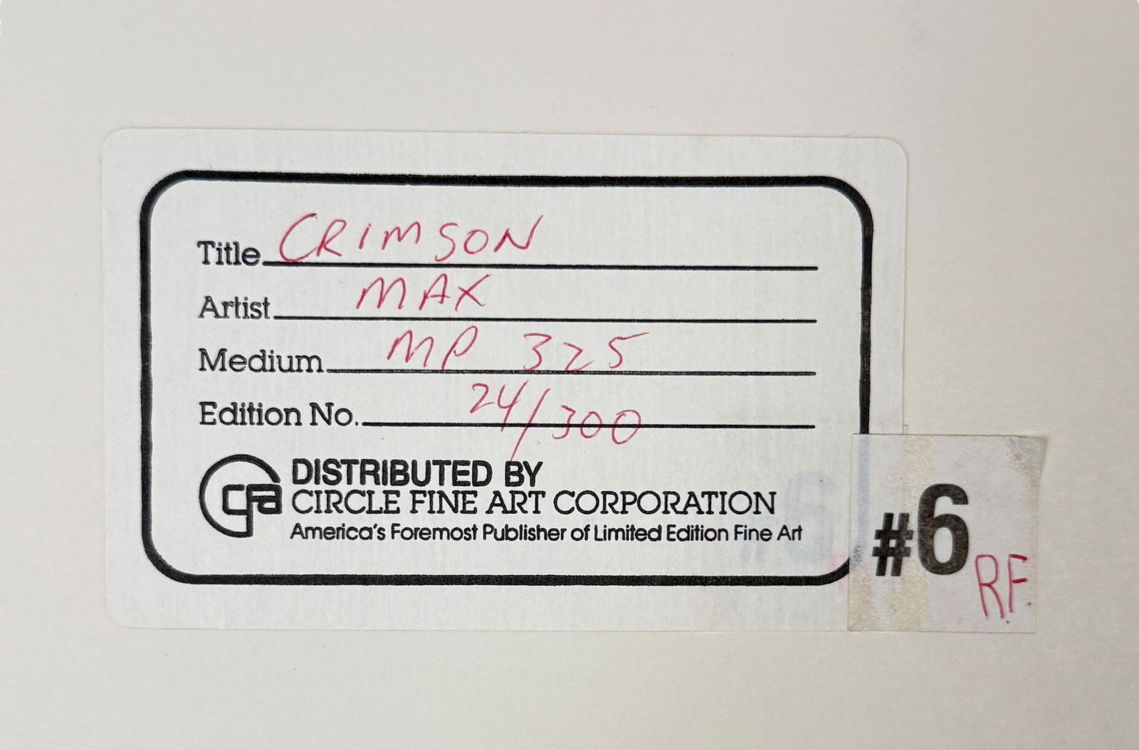 Peter Max "Crimson" Lithograph - 6