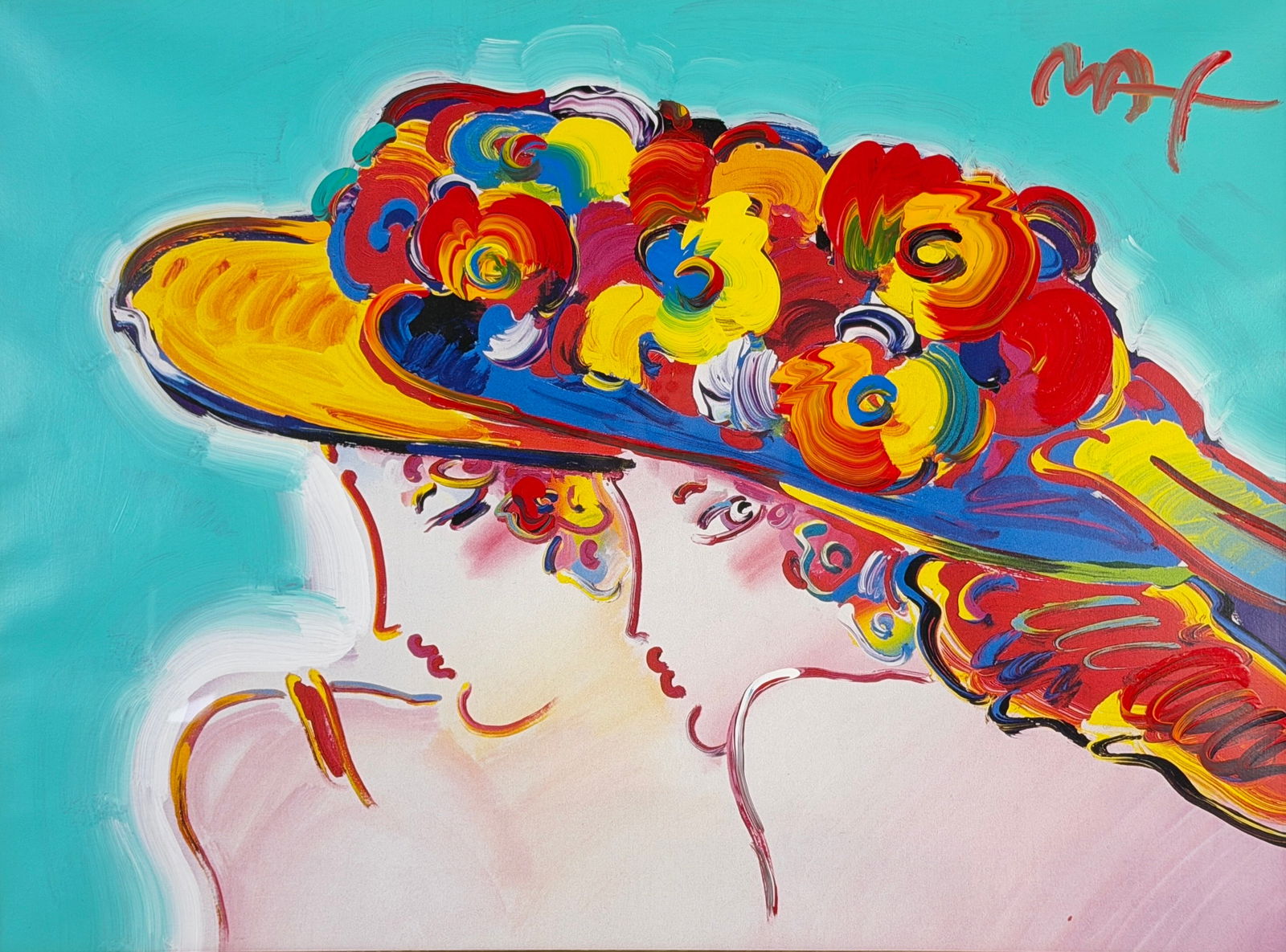 Peter Max "Friends" Mixed Media (1 of 4)