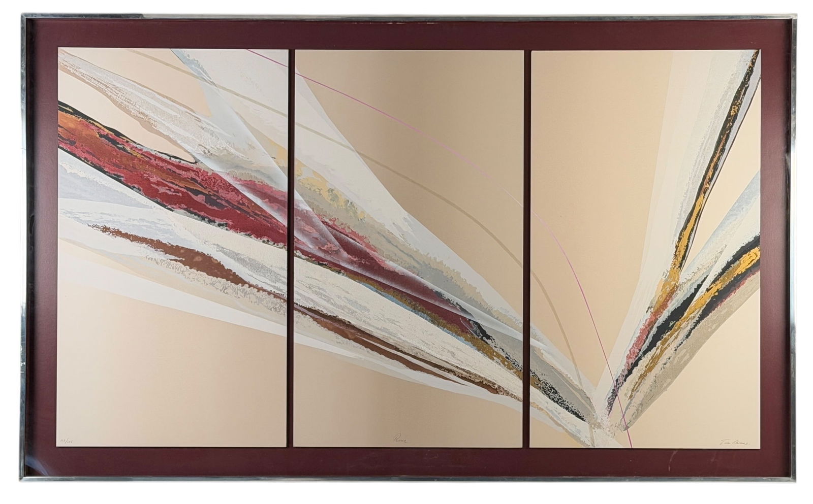 Elba Alvarez "Prima" Triptych Serigraph - 2