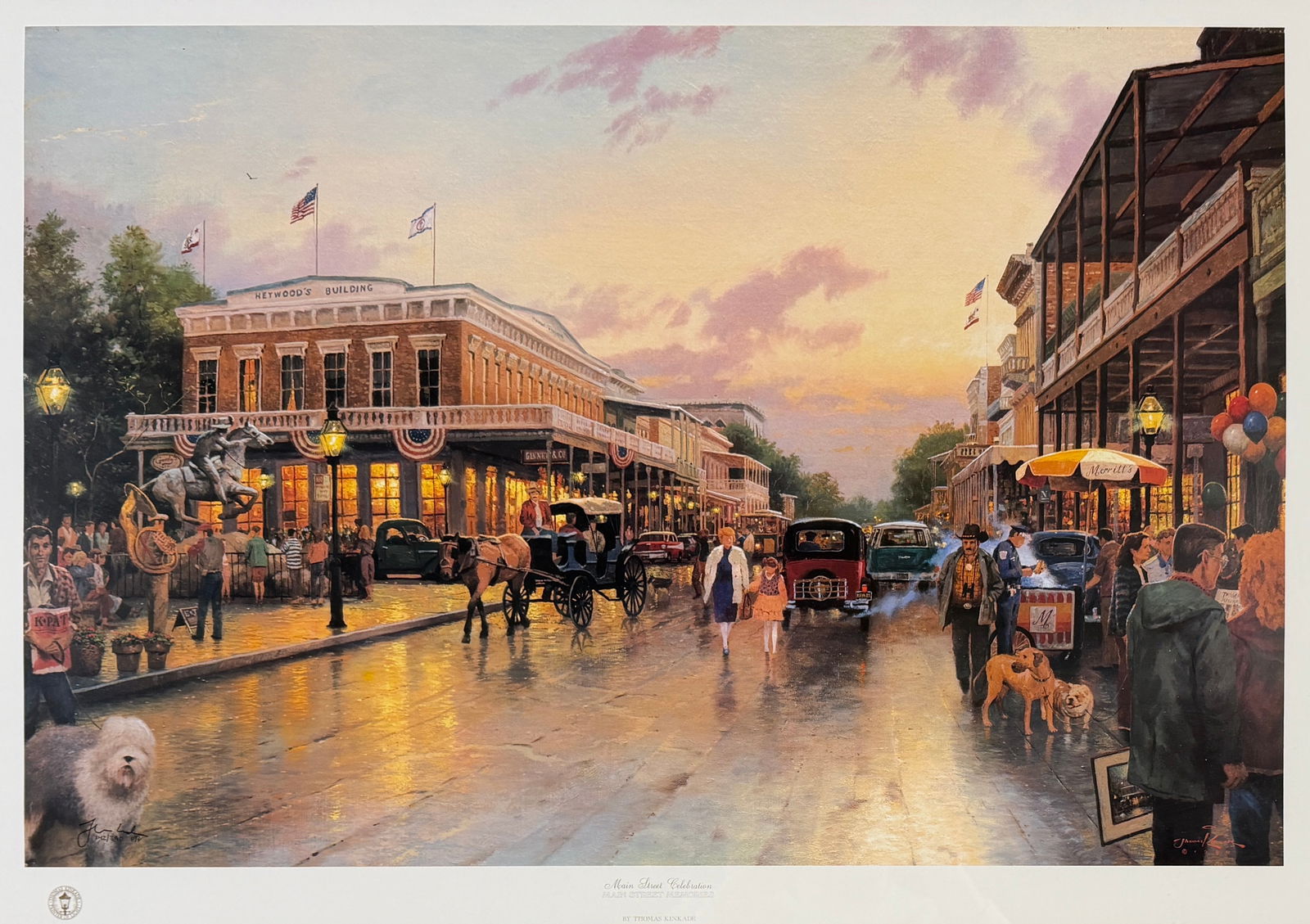 Thomas Kinkade "Main Street Celebration" Print (1 of 4)