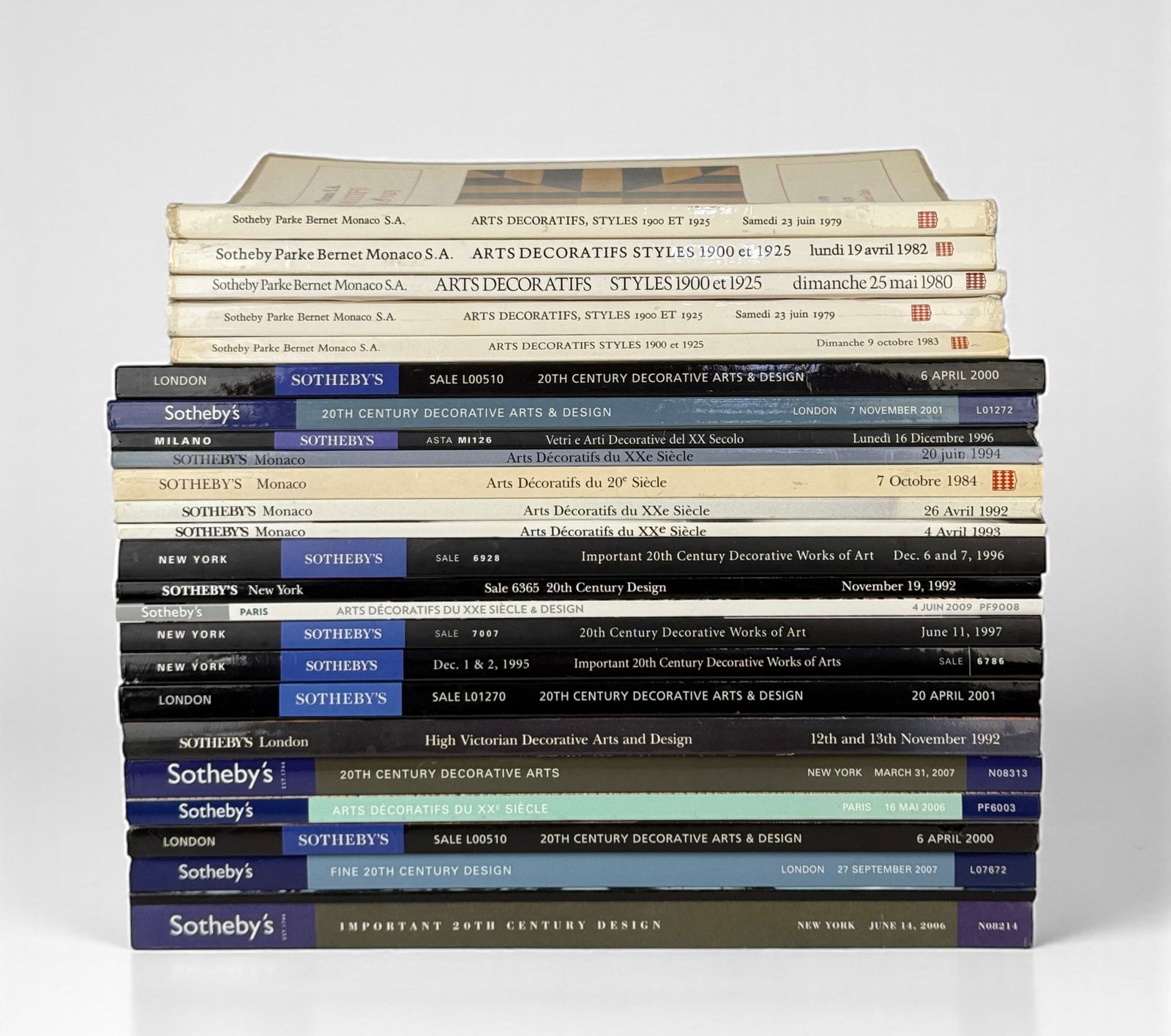 (25) Sotheby's Catalogs - 20th Century Art/Design (A) (1 of 2)